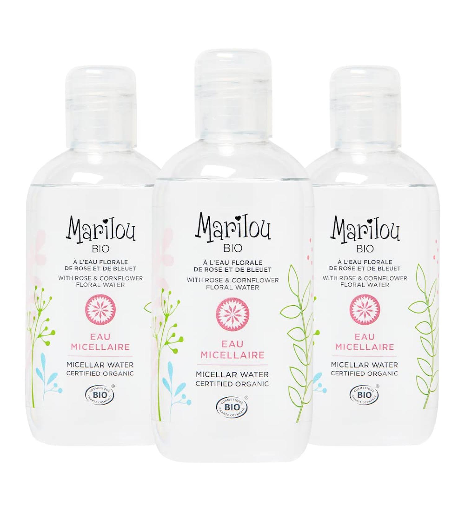 Marilou Bio - Lot 3 Eaux Micellaires - Eau Micellaire d maquillante Bio de la gamme Classic - Peaux normales mixtes - Fabriqu en France - Flacon 250 ml - Buy Online on GoSupps.com