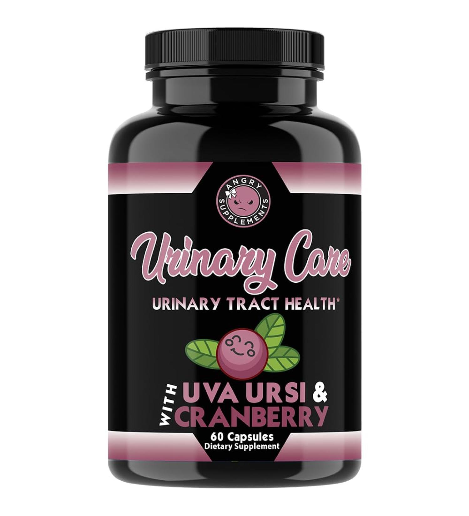 Angry Supplements Urinary Care for Women UTI & Urinary Tract Health Support Cranberry Corn Silk & Uva Ursi Bladder Cleanse Complex 60 Capsules 60 Day Supply (1-Bottle) - Buy Online on GoSupps.com