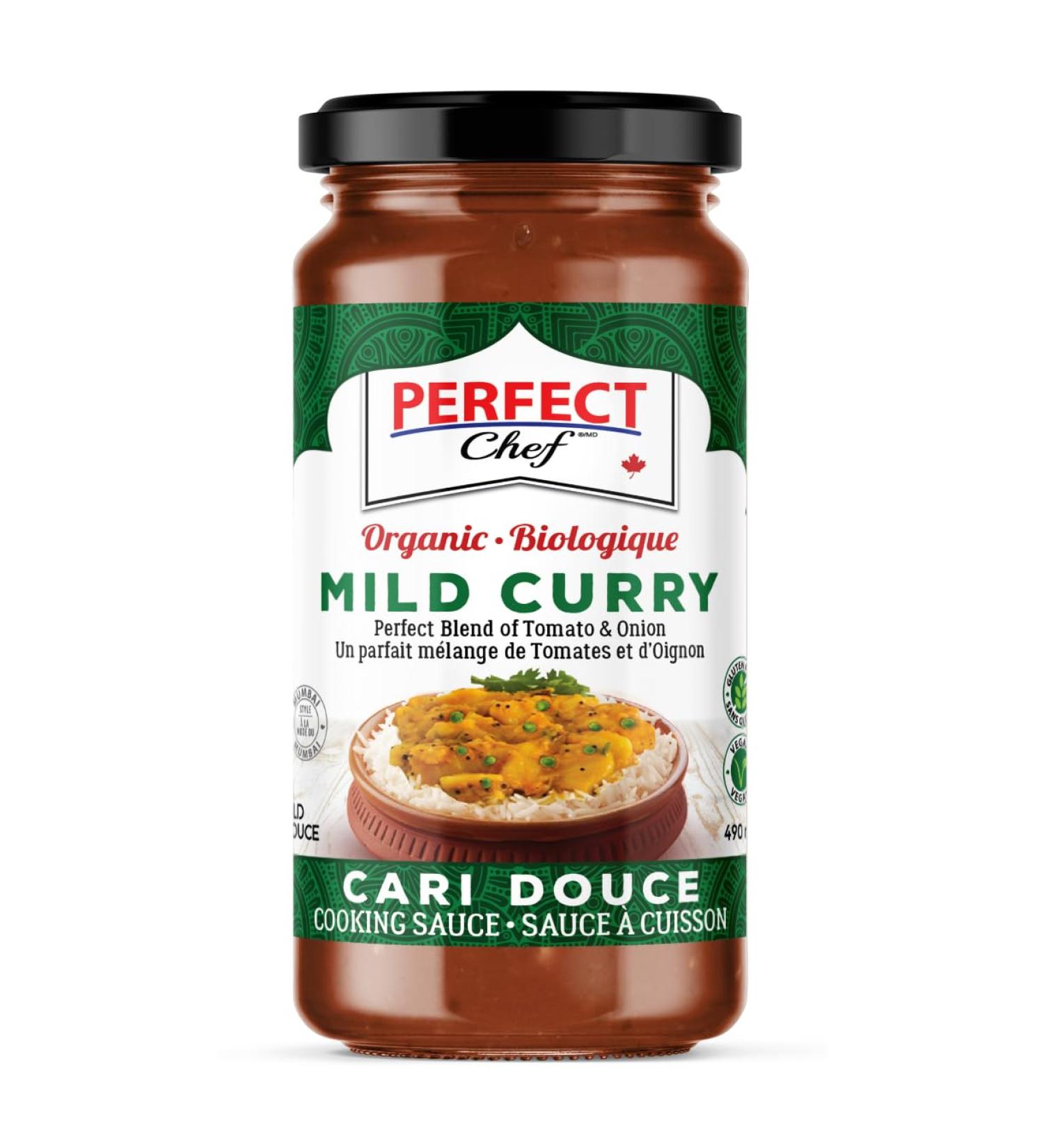 Perfect Chef Organic Veg Curry Indian Cooking Sauce (12-Pack) 12 x 490ml