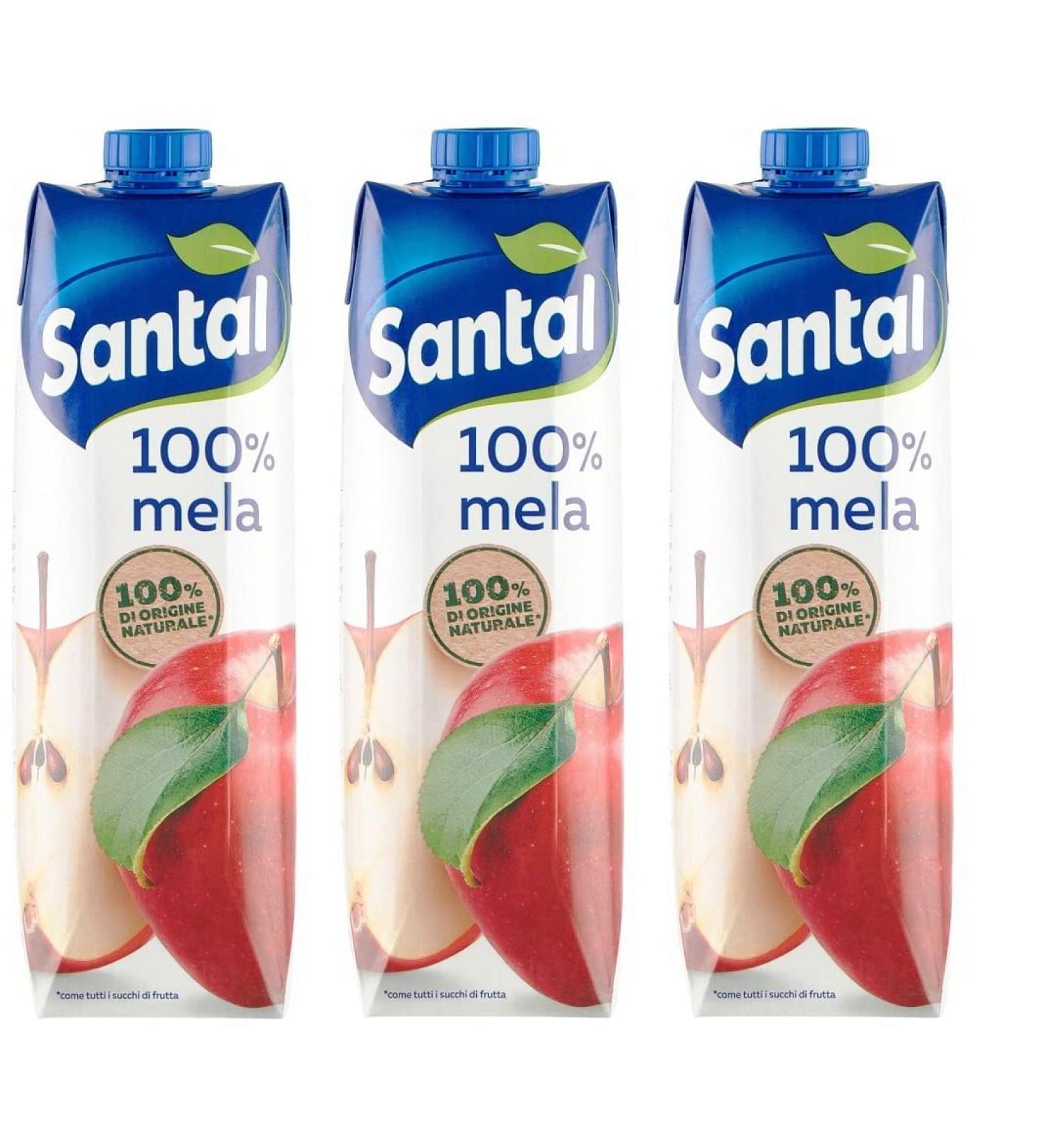 Parmalat Santal I Classici Fruit Juice Apple fruit juice 100% natural origin Tetrapack 1000 ml - Buy Online on GoSupps.com