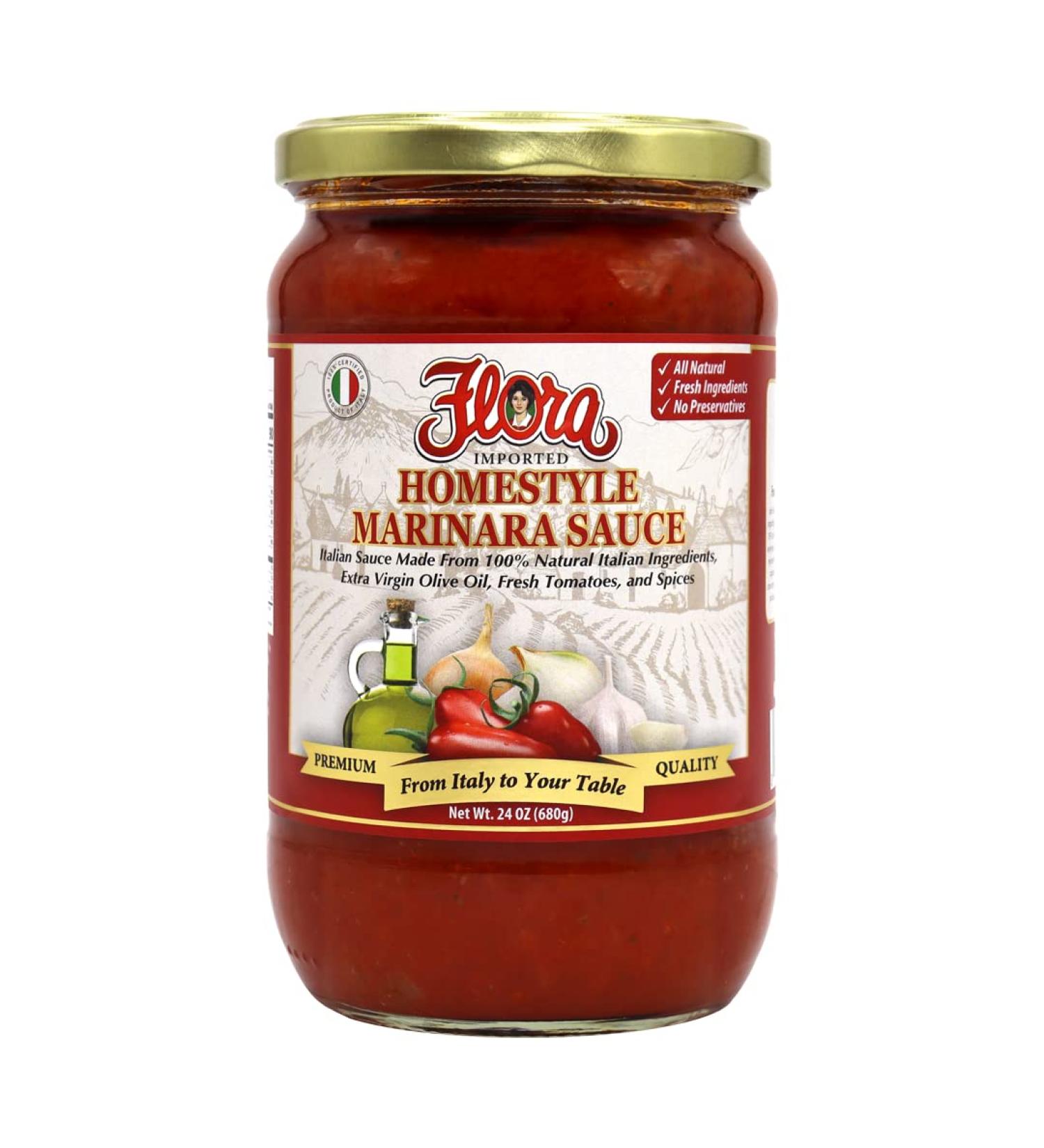 Flora Foods Marinara Sauce: Authentic Italian Pasta Sauce, All Natural & Delicious - Buy Online on GoSupps.com