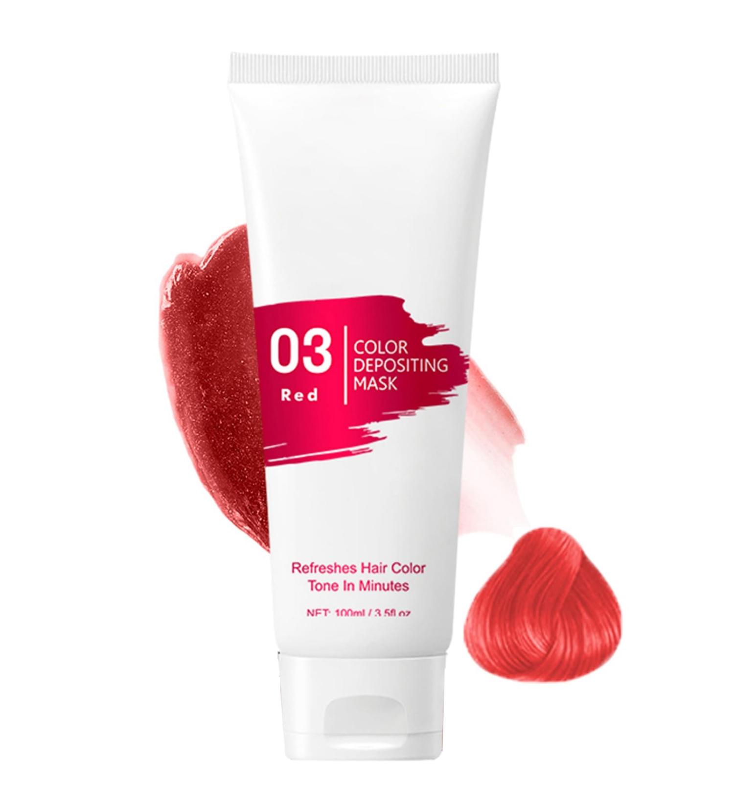 Purple Semi Permanent Hair Dye - Temporary Color Refresh Mask (Red) - Buy Online on GoSupps.com