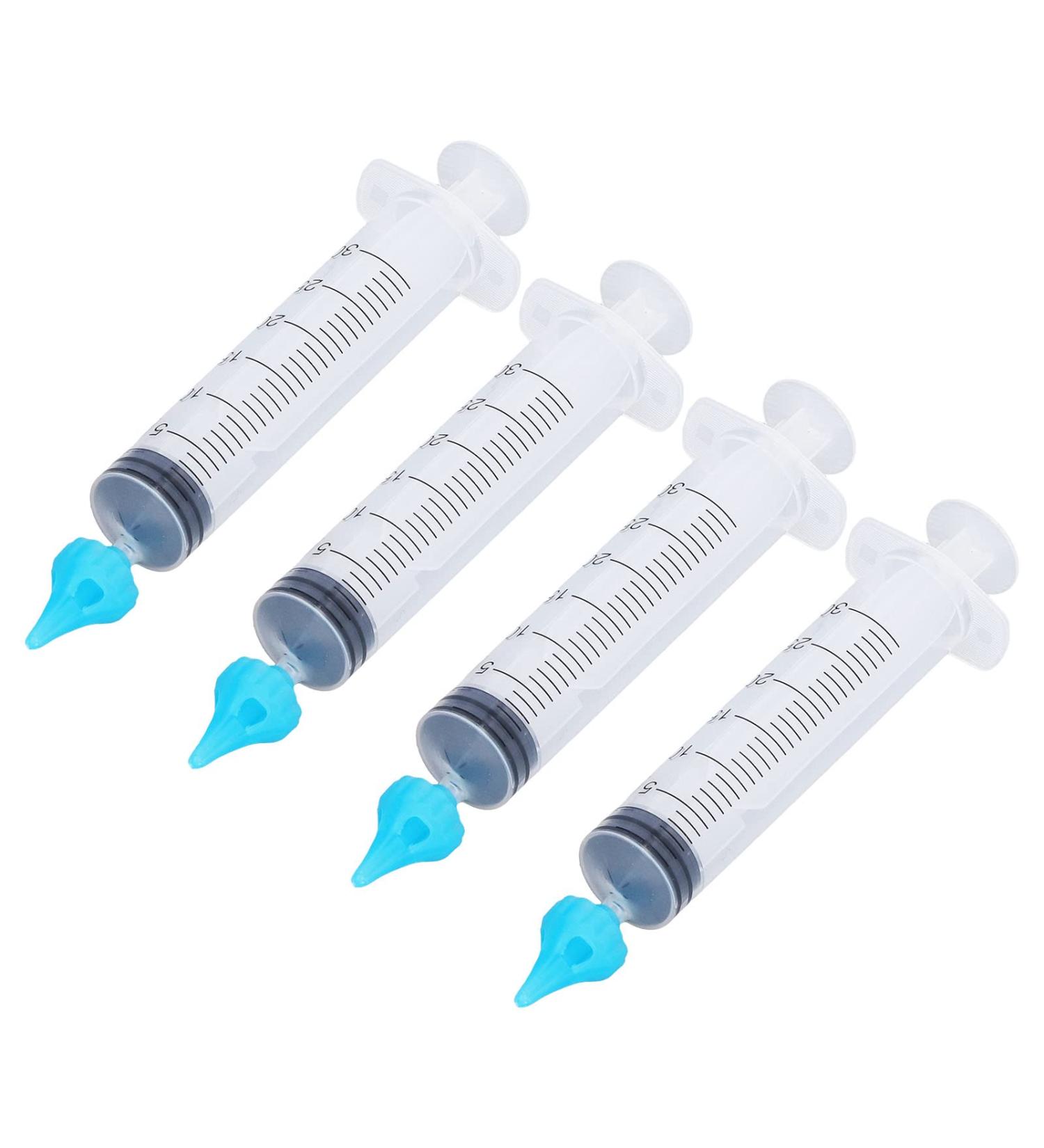 Alomejor 4pcs 30ml Ear Wax Remover Syringe - Ear Cleaning Irrigation Tool for Children and Adults - Buy Online on GoSupps.com