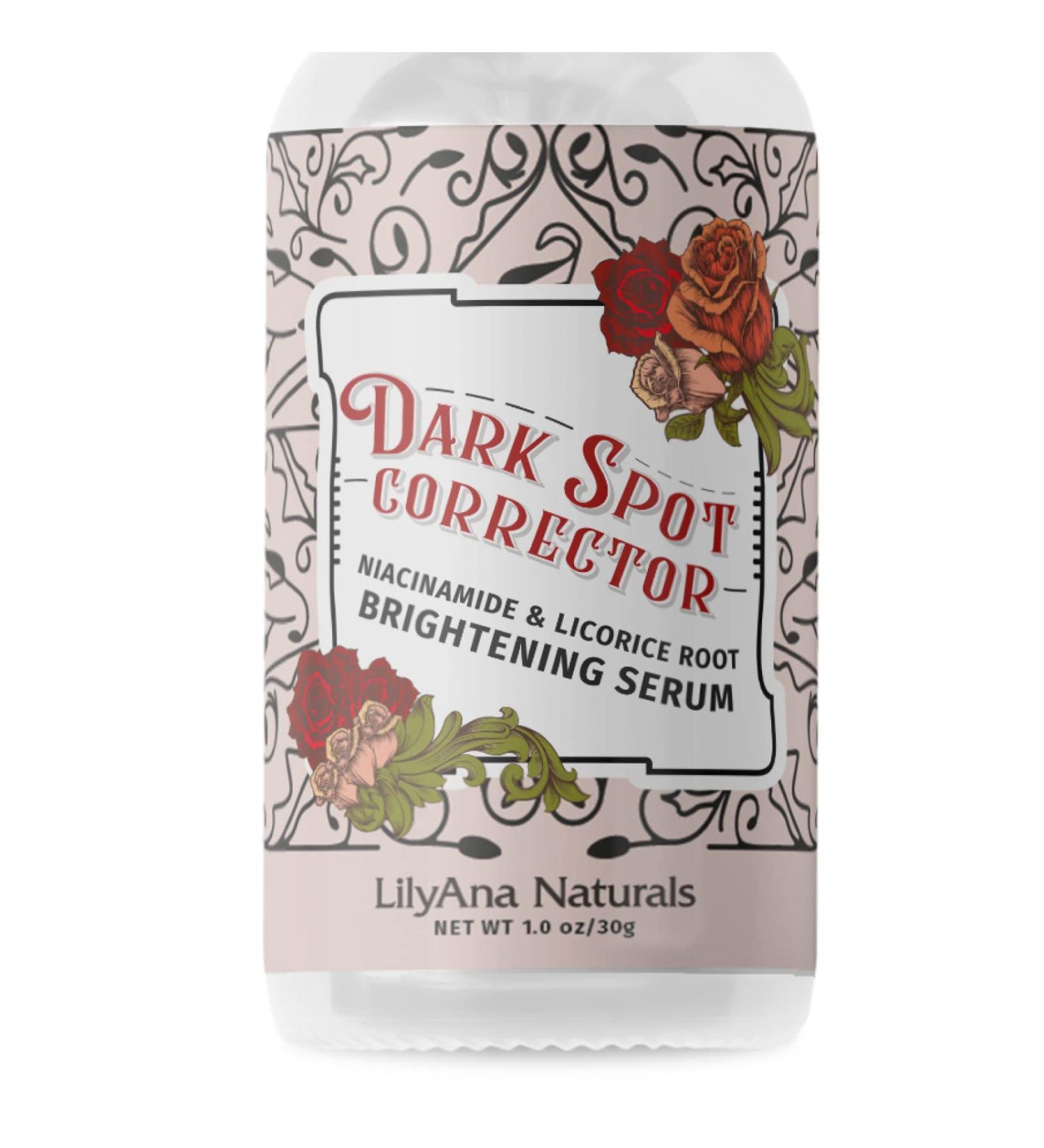 LilyAna Naturals Dark Spot Corrector - Brightening Face Serum with Niacinamide and Kojic Acid - 1oz - Buy Online on GoSupps.com
