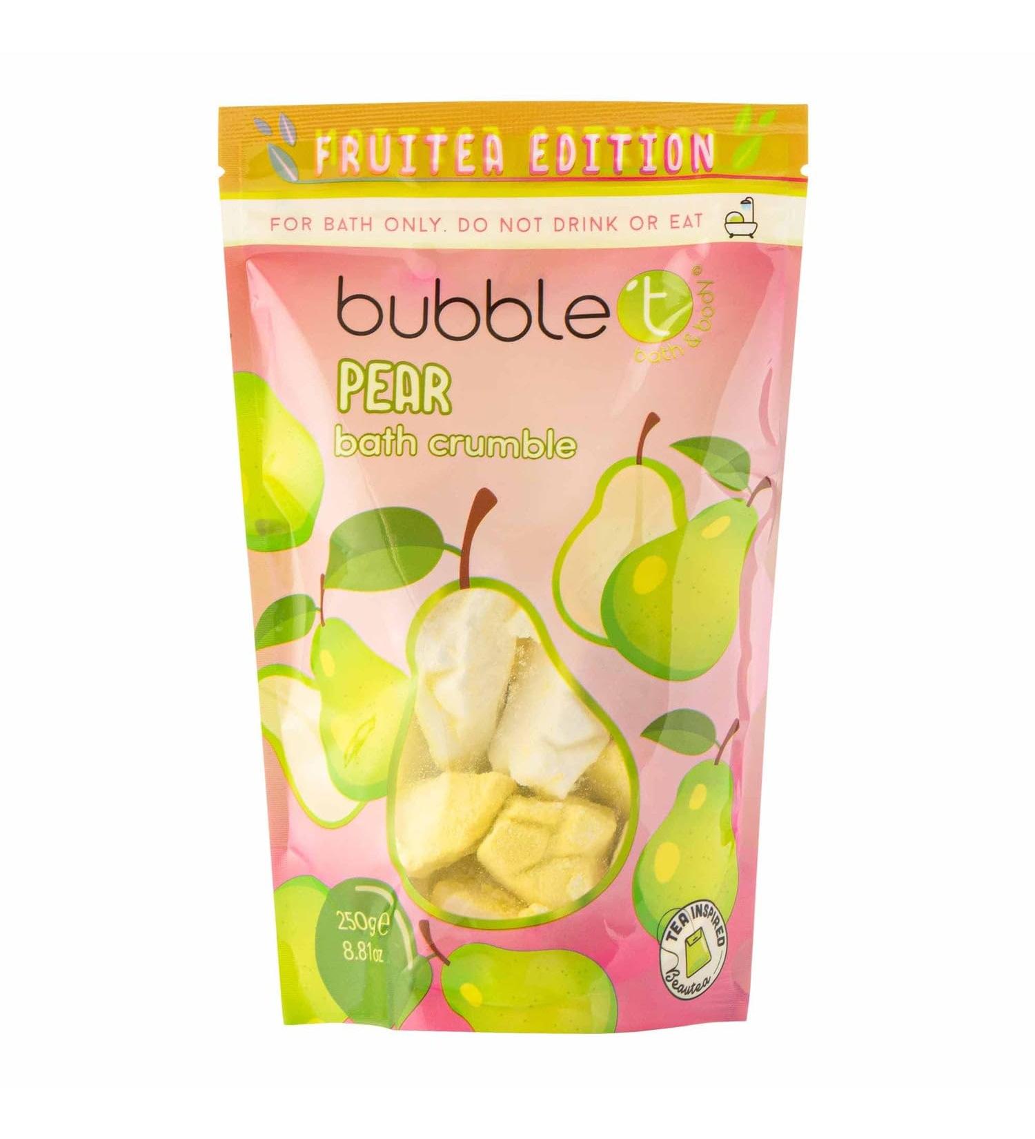 Bubble T Cosmetics FruiTEA Pear Shaped Bath Crumble