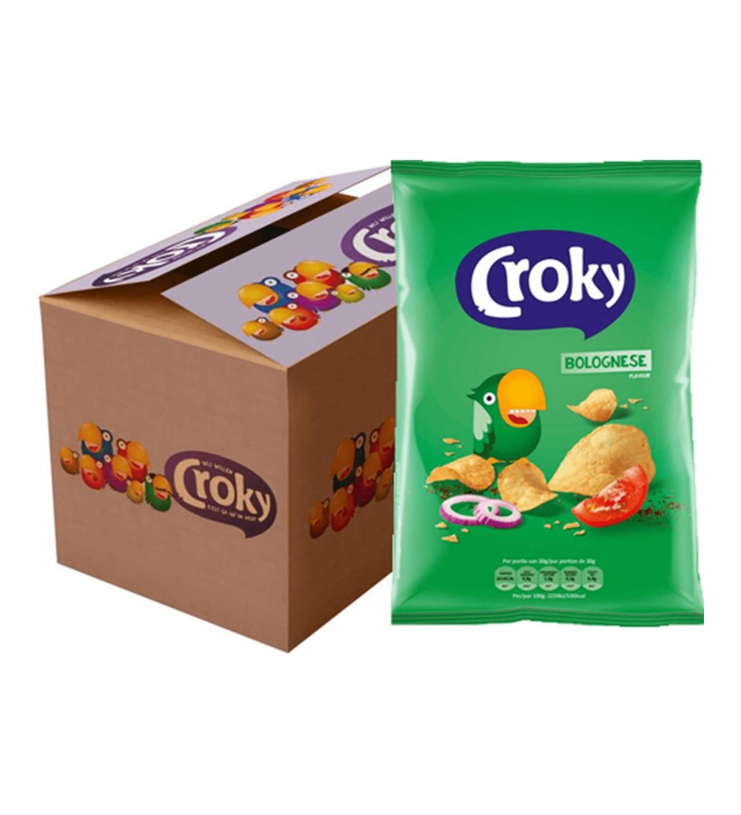 Croky - Bolognese Chips - 12x 100g - Buy Online on GoSupps.com