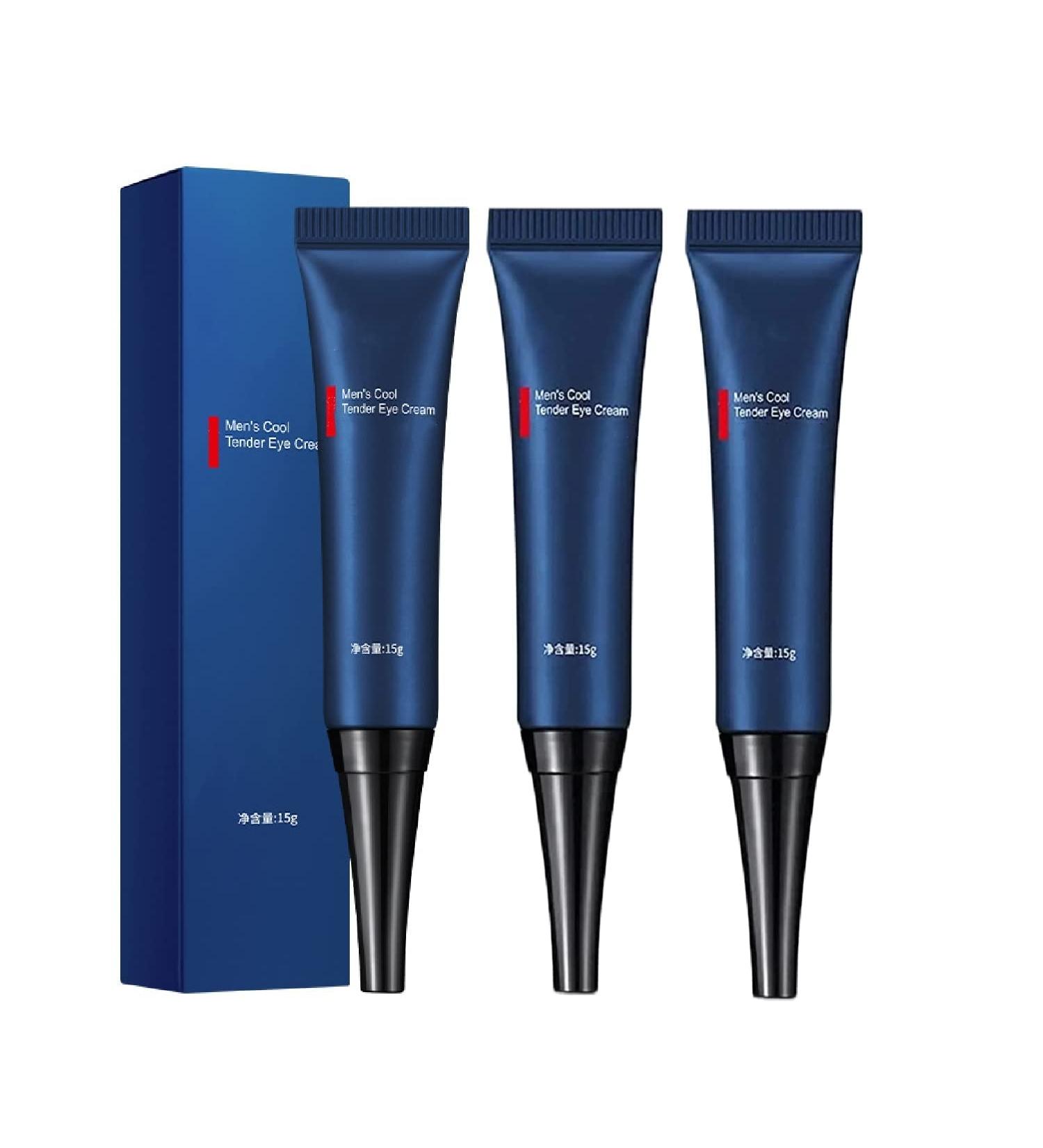 3-Piece Eye Care Set: Peptide Lifting & Depuffing Gel, Moisturizing Cream for Men - Reduce Dark Circles, Lifts & Firms Skin - Buy Online on GoSupps.com