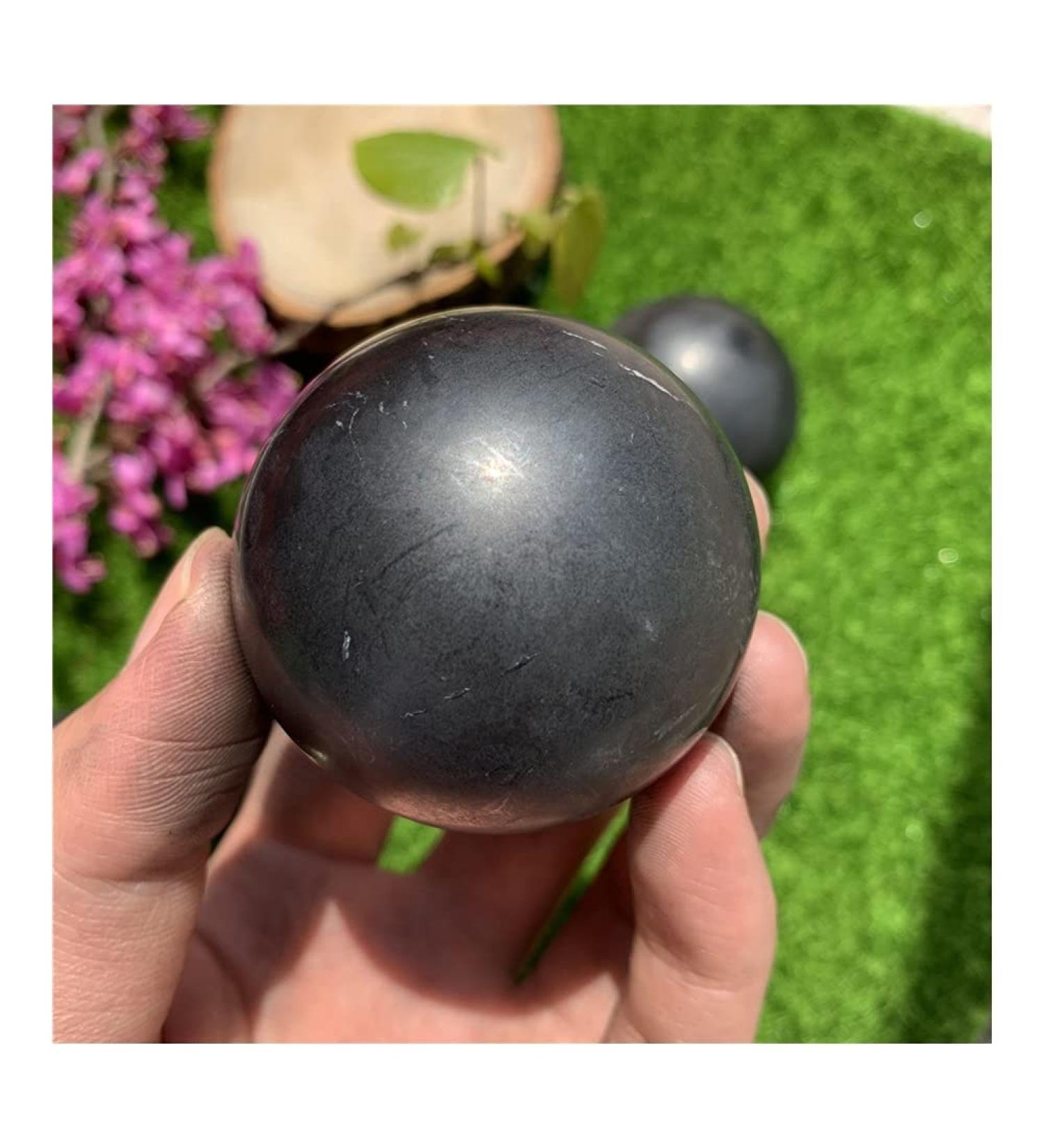 for Natural Shungite Stone BallCrystal Stone Sphere Reiki for Home Decor FUZEGRDLI 5.5-6cm - Buy Online on GoSupps.com