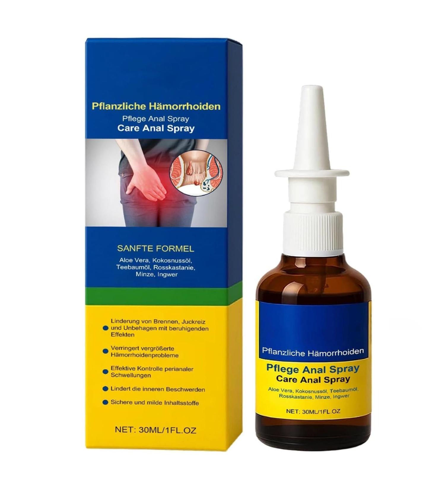 Spray anal de traitement des h morro des base de plantes spray naturel pour h morro des soulage efficacement l'inconfort (1 Pcs) - Buy Online on GoSupps.com