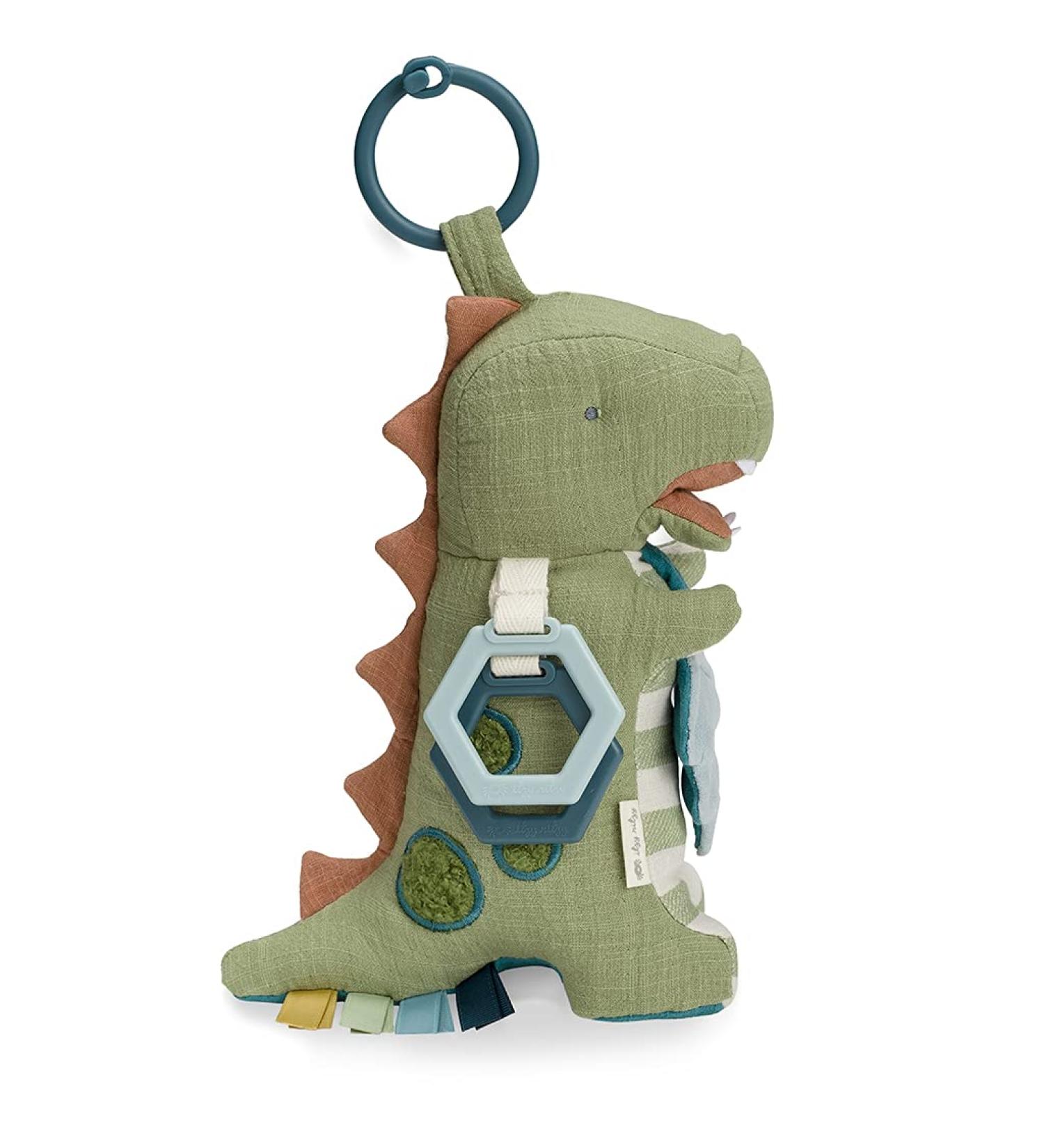 Itzy Ritzy Bitzy Bespoke Dinosaur Activity Toy for Stroller, Car Seat, or Activity Gym with Crinkle Sounds and Texture Variety - Buy Online on GoSupps.com