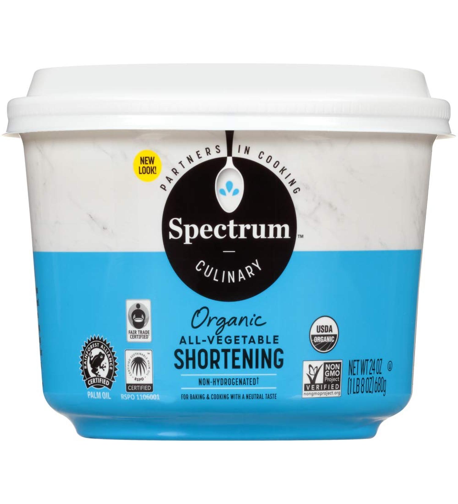 Spectrum Naturals Organic Gluten-Free Vegetable Shortening 24 Ounce - Buy Online on GoSupps.com