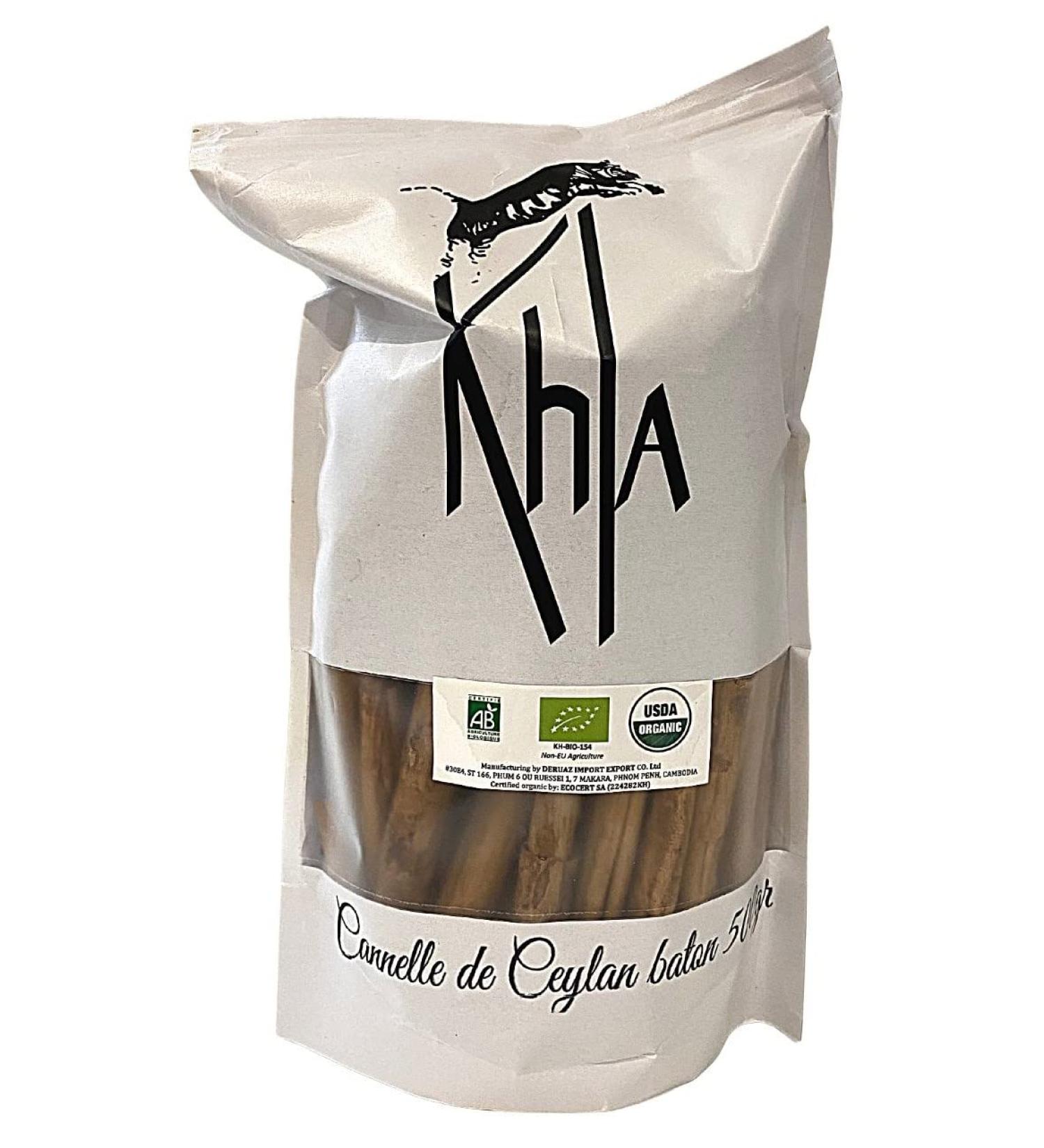 Khla - Organic Ceylon Cinnamon Sticks 500g - Premium Whole Sri Lankan Cinnamon - Cooking & Baking Ingredient - Asian Spice - Christmas Recipes Cinnamon Rolls - Origin Sri Lanka - Buy Online on GoSupps.com