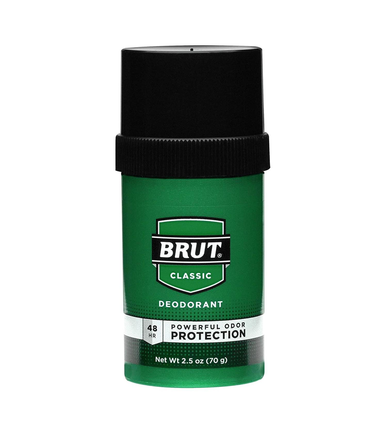 Brut Deodorant 2.25oz Round Solid Classic (66ml) 6-Pack - Buy Online on GoSupps.com