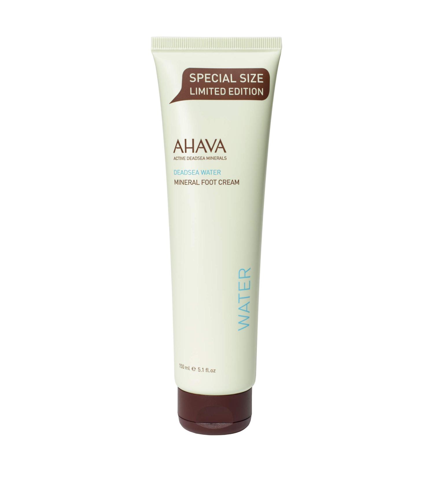 AHAVA Dead Sea Water Mineral Foot Cream 5.1 Fl Oz - Hydrating and Nourishing Foot Care - Buy Online on GoSupps.com