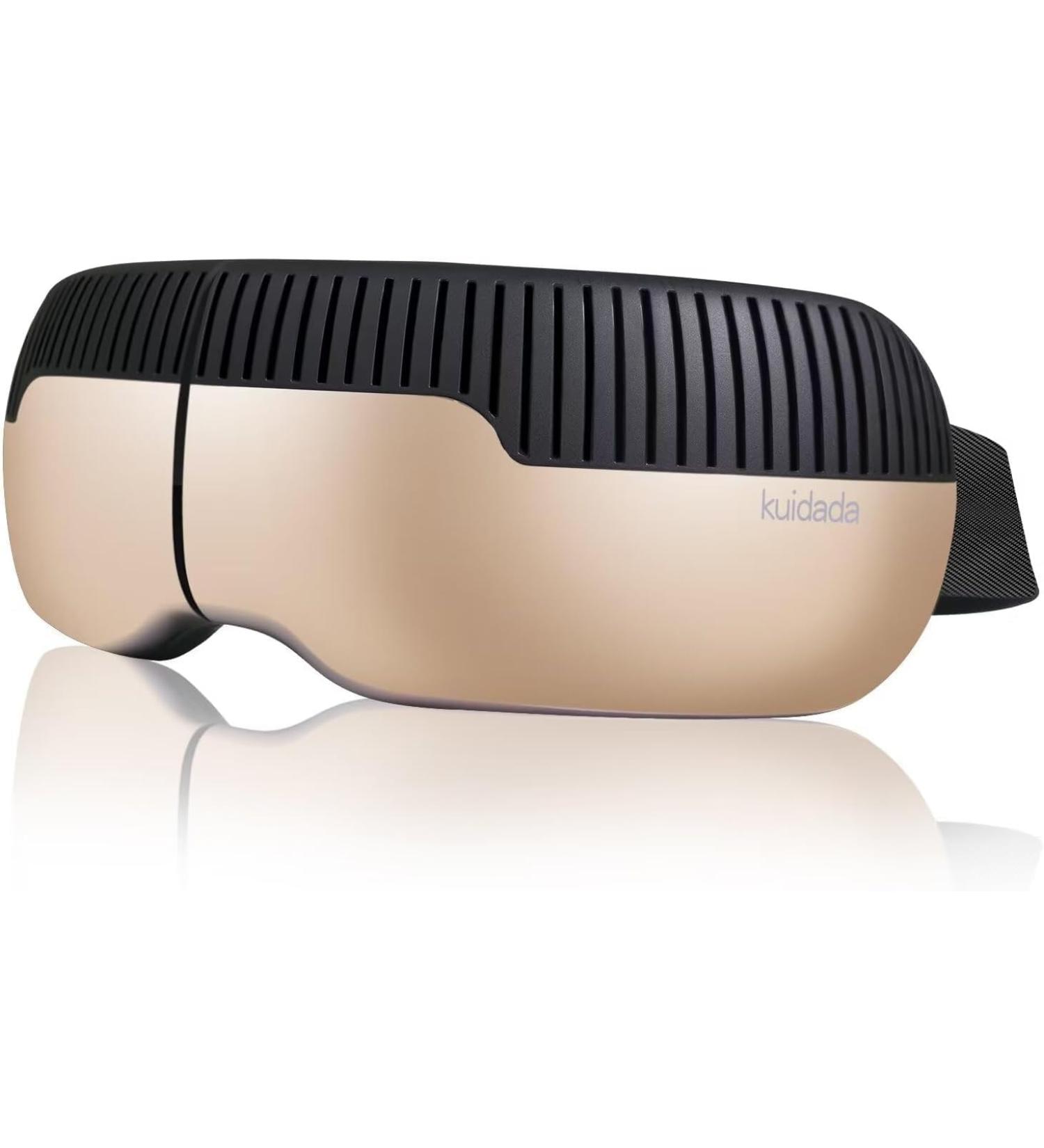 Eye Massager with Heat | Foldable Heated Eye Mask for Dry Eyes & Better Sleep | Bluetooth Music Face Massager - Perfect Birthday Gift for Women & Men - Buy Online on GoSupps.com