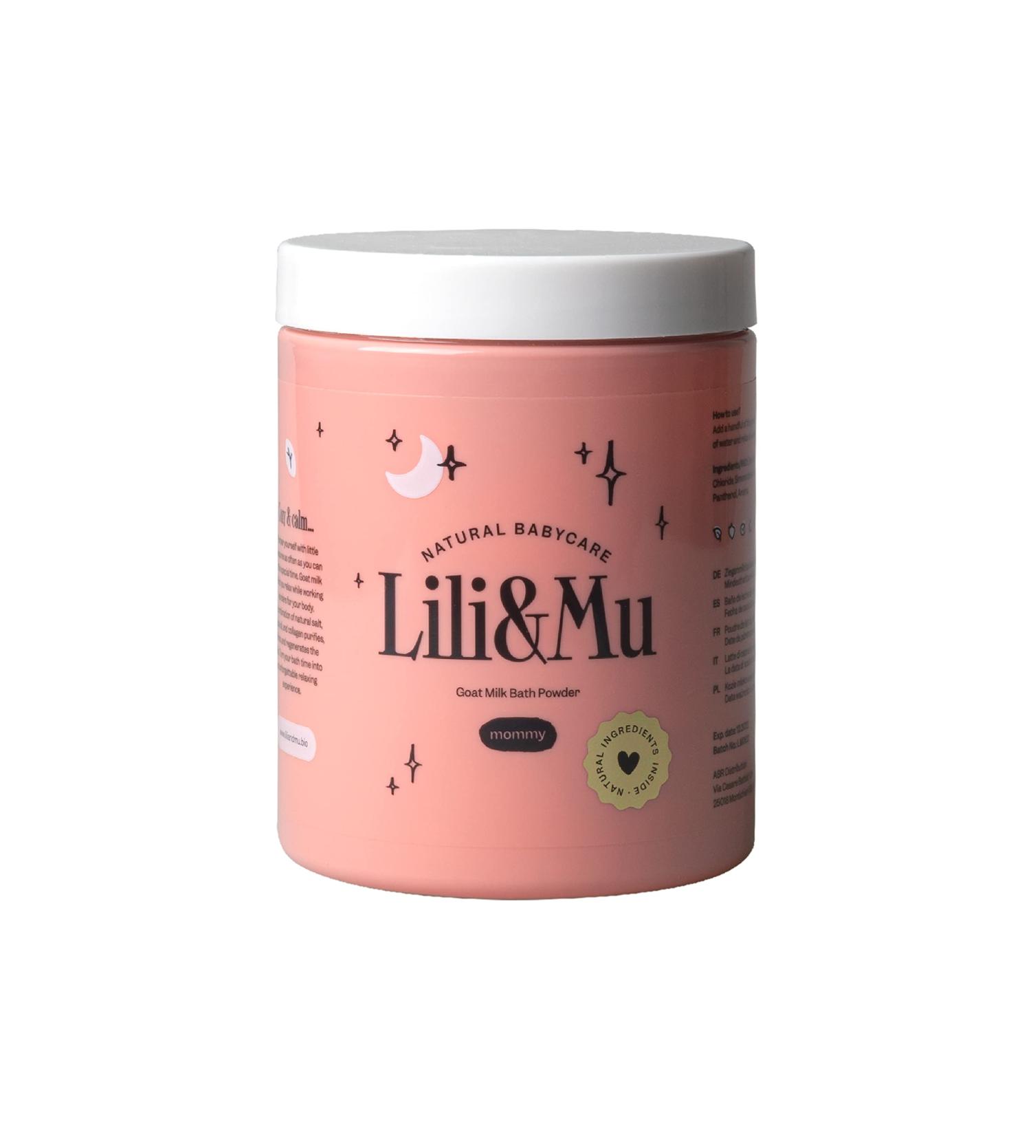 Lili & Mu Swimming Salt Goat Milk 220g - Organic Bath Relaxation with Jojoba Oil | Wellness & Spa Gift for Women | Ideal for Pregnancy & Self-Care - Buy Online on GoSupps.com