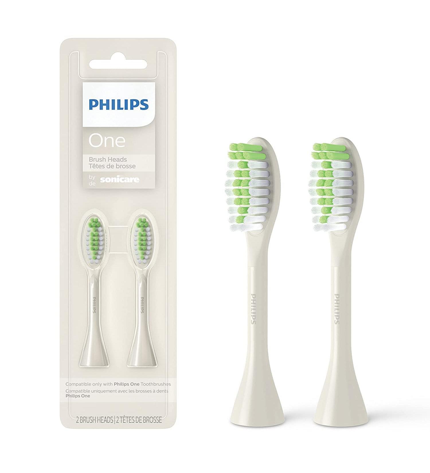 Philips One by Sonicare BH1022/07 Snow Brush Heads - Pack of 2 - Buy Online on GoSupps.com