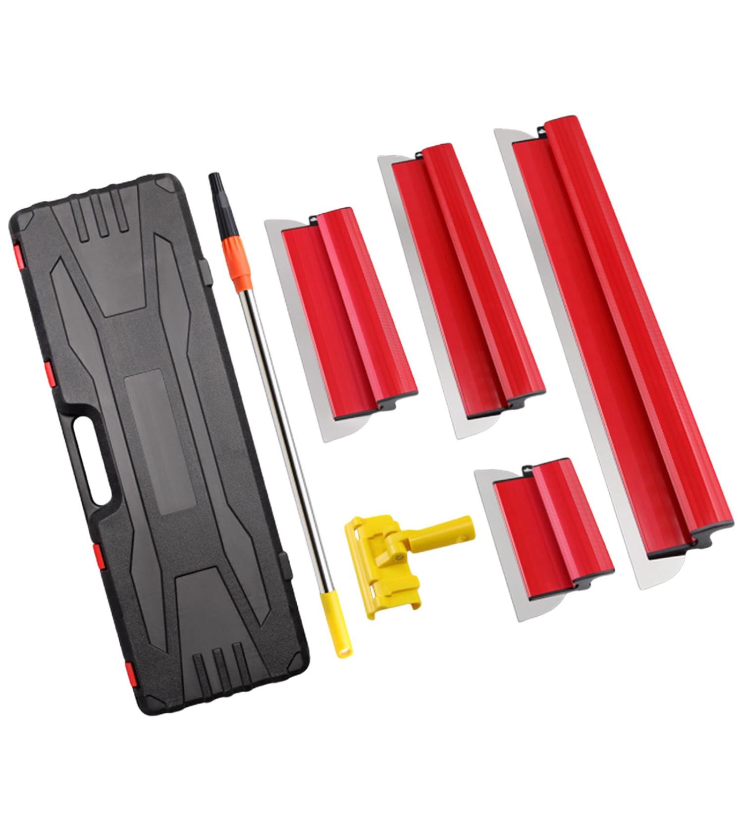 PTILSERY Professional Stainless Steel Skimming Tool with Ergonomical Handle Portable Skimming Hand Tool for Drywall Finishing - Buy Online on GoSupps.com