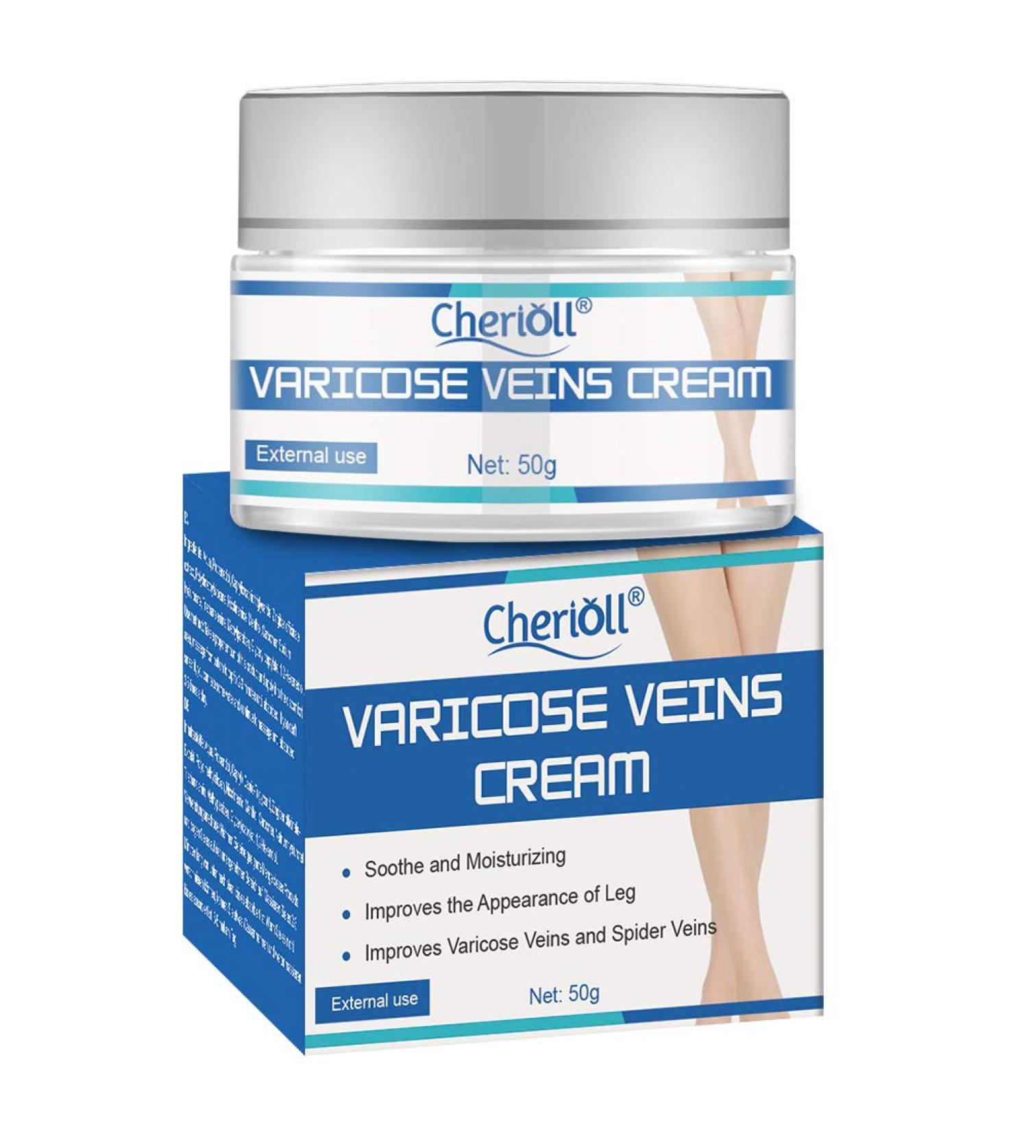 Varicose & Spider Veins Cream for Legs - Improve Blood Circulation, Varicose Care Ointment (50g) - Buy Online on GoSupps.com