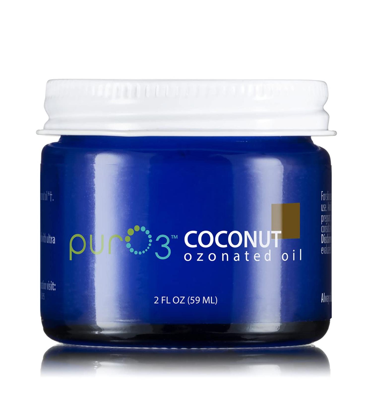 Pur O3 Ozonated Coconut Oil - 2 oz - Glass Jars