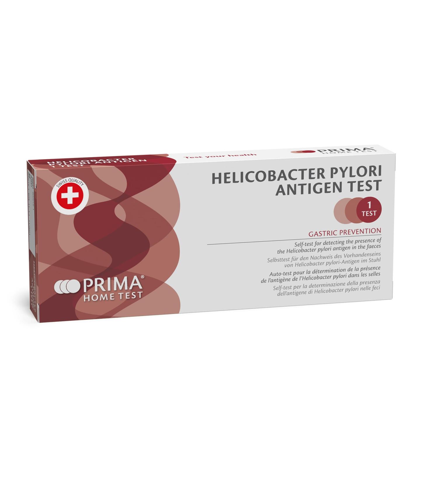 PRIMA Home Test - Swiss Helicobacter Pylori Stool Antigen Test for Stomach Infection Screening - Fast International Shipping - Buy Online on GoSupps.com