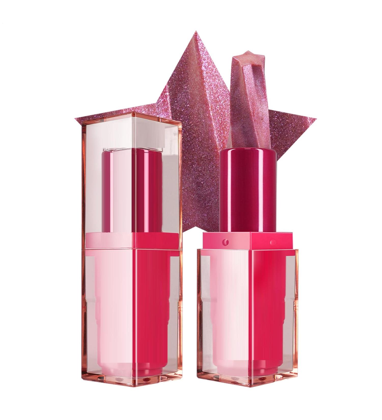 Lipstick scintillant rouge de maquillage - baume hydratant durable | Rouges paillettes hautement pigment s pour femmes et filles hydratant am lioration de la brillance 2# - Buy Online on GoSupps.com