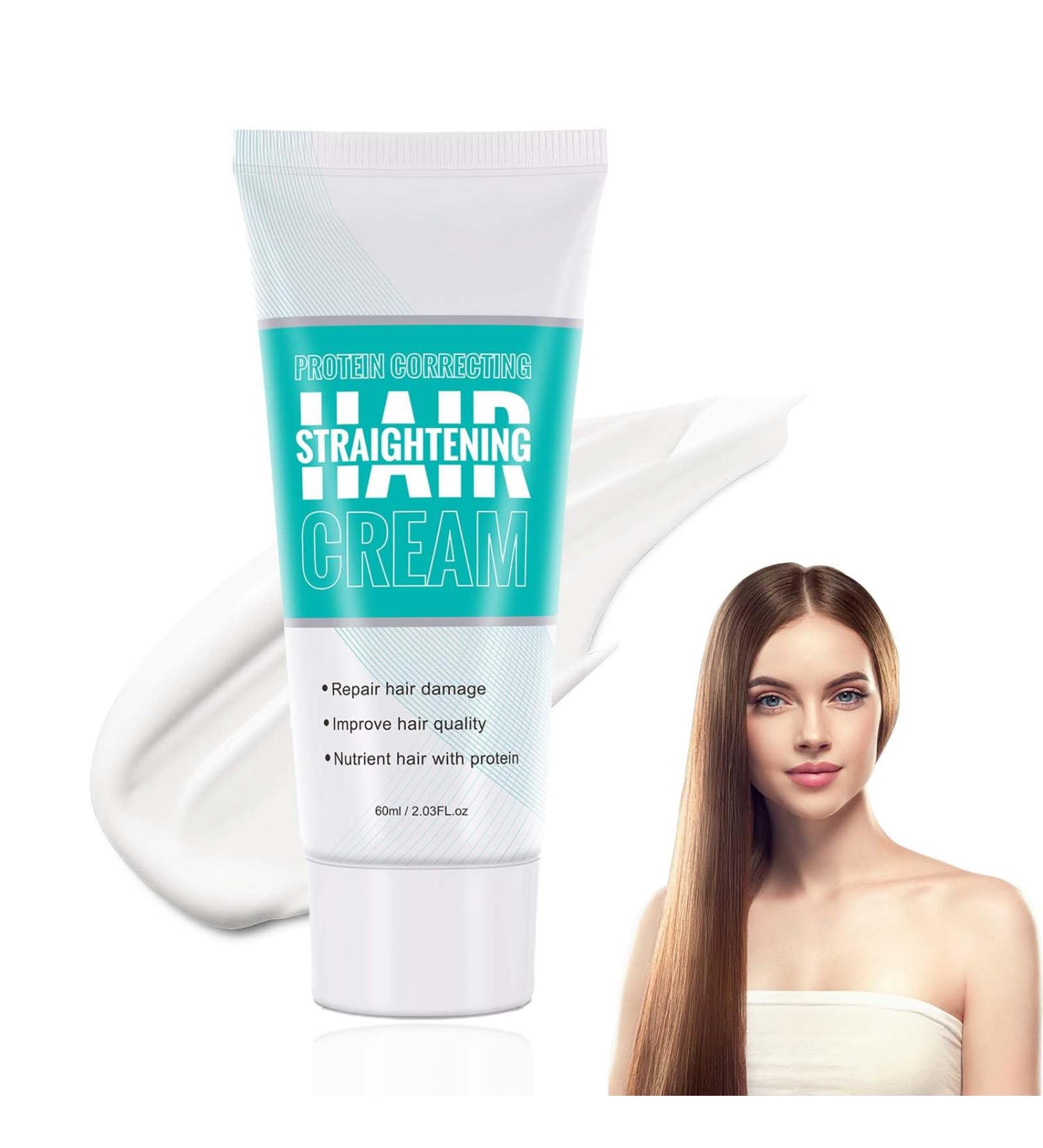 Trendyfave Hair Straightening Cream Keratin Hair Treatment Silk & Gloss Collagen Hair Smoothing Cream Protein Hair Treatments for Fast Nourishing & Smoothing Curly Hair Hair Cream for Women - Buy Online on GoSupps.com