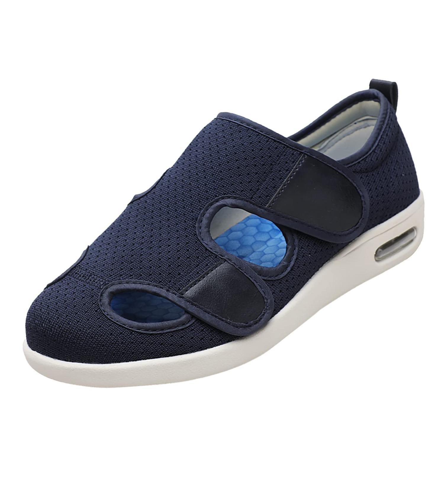 Men's Diabetic Slippers - Waterproof Soft Outsole, Comfy & Warm - Arthritis & Edema Relief - Navy Blue 7 - Buy Online on GoSupps.com