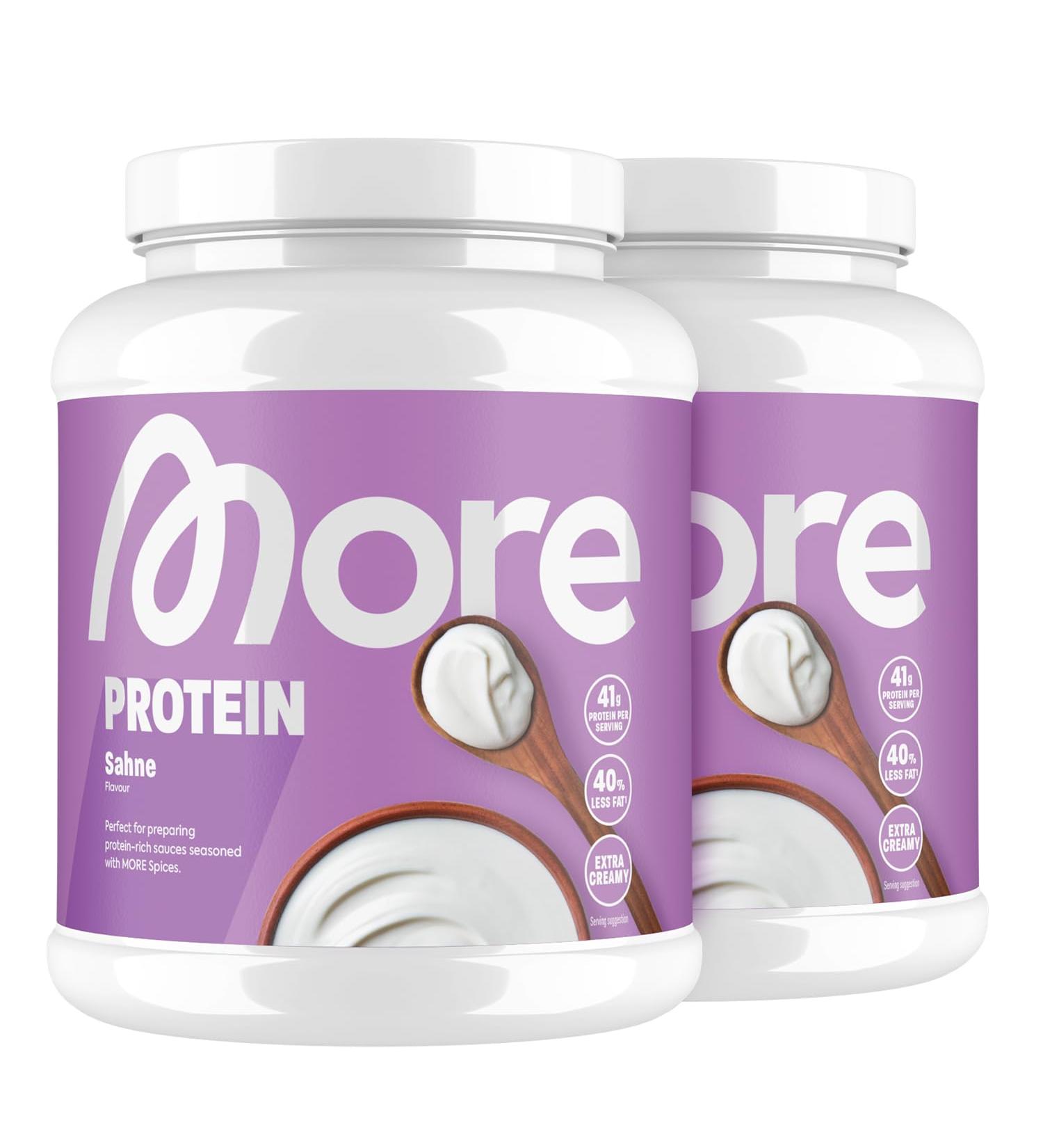 More Protein Cream 2x600g - Whey & Casein Blend for Muscle Growth - Lactase Added - Tested Quality Made in Germany - Buy Online on GoSupps.com
