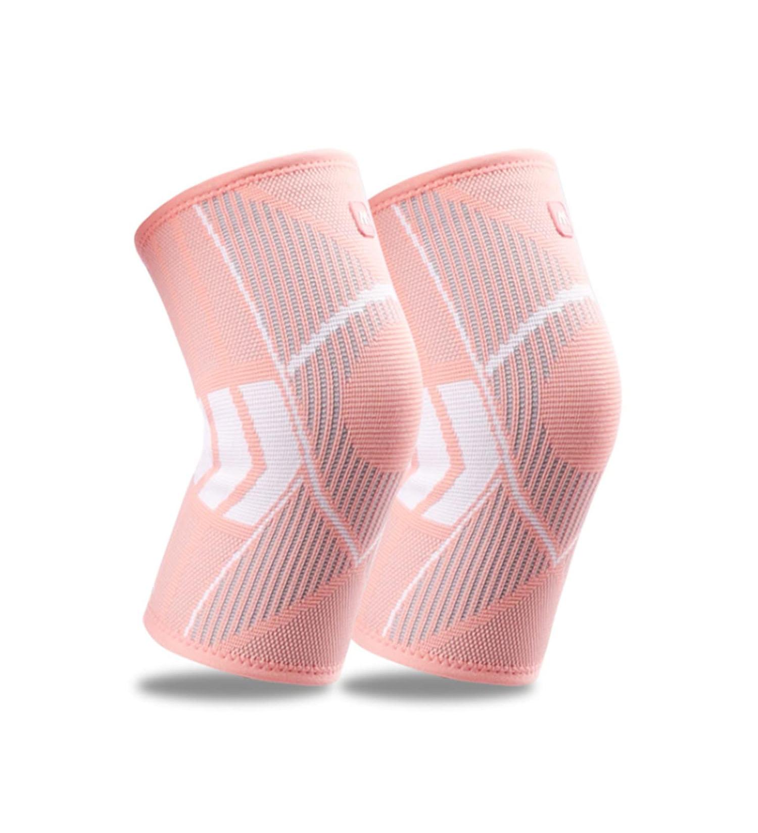 Buy X-Large Pink Knee Support Brace for Women - Compression Sleeves for Joint Pain Relief Arthritis Injury Recovery | Ideal for Jogging & Sports - Buy Online on GoSupps.com