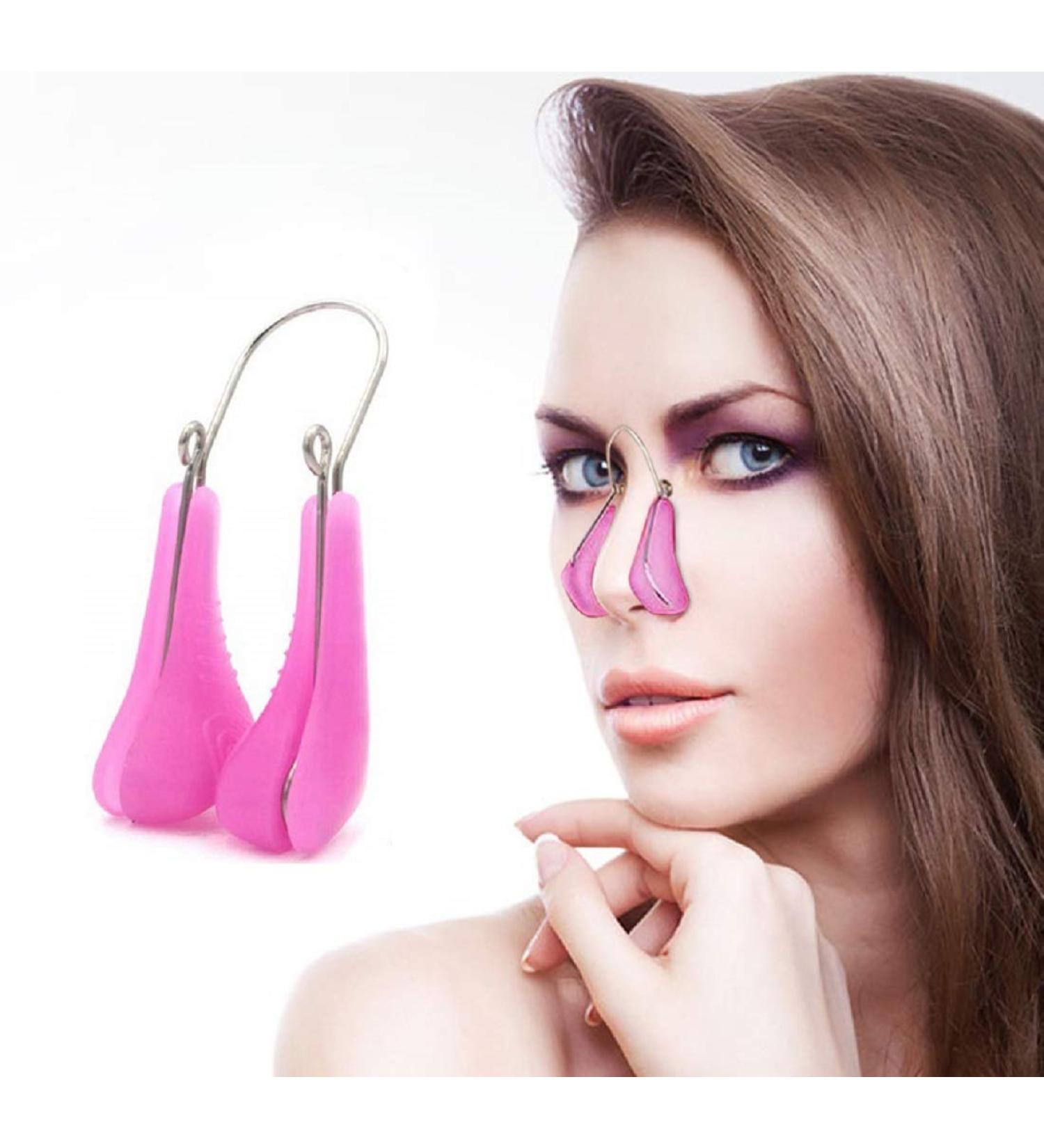 Nose Shaper Clip - Silicone Nose Lifter & Straightener for Women | Rhinoplasty Tool for Slimming & Beauty | Purple - Buy Online on GoSupps.com