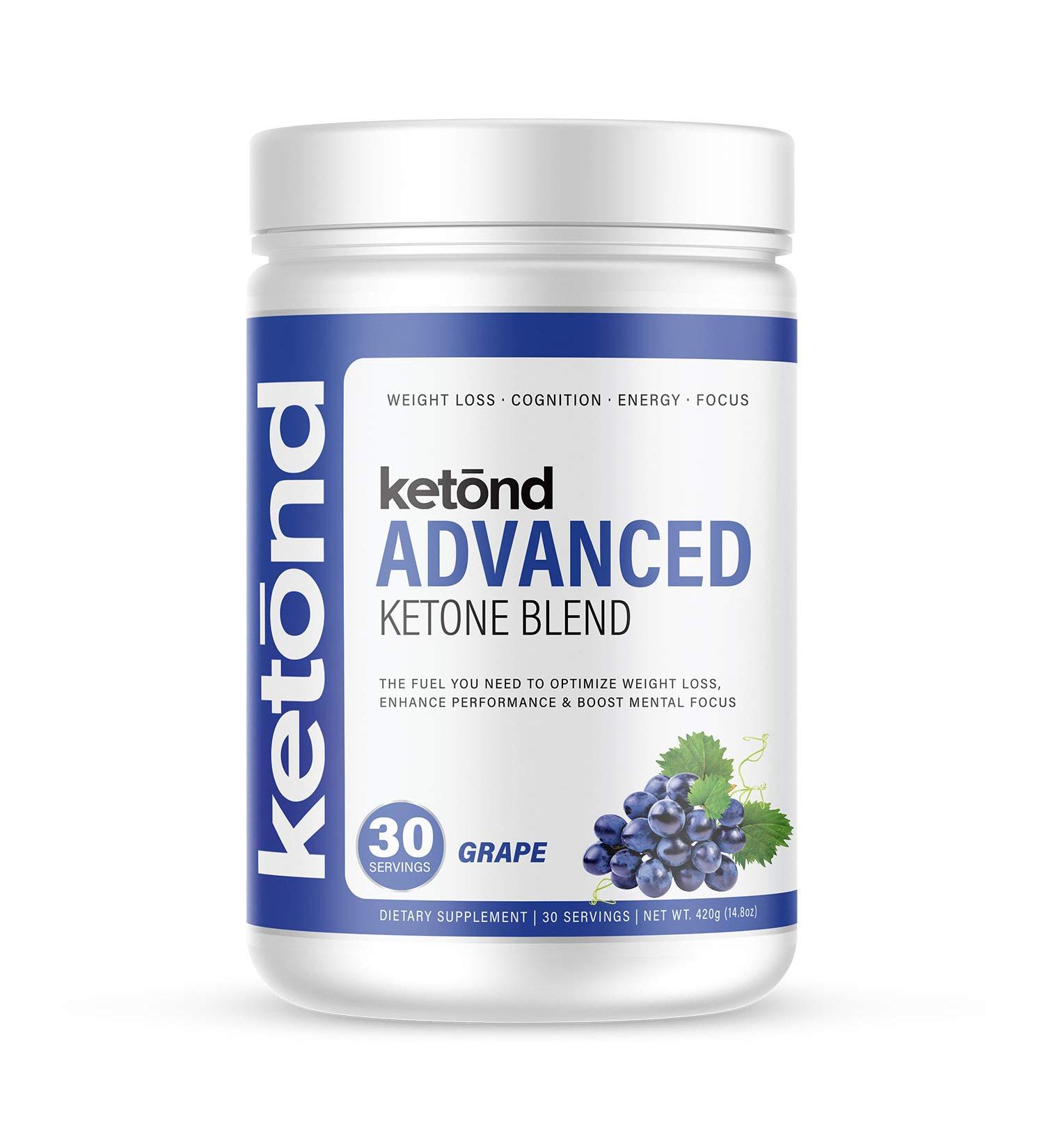 Ketond Exogenous Ketones Advanced Blend - Grape Flavor for Rapid Weight Loss & Energy - 30 Servings - Buy Online on GoSupps.com