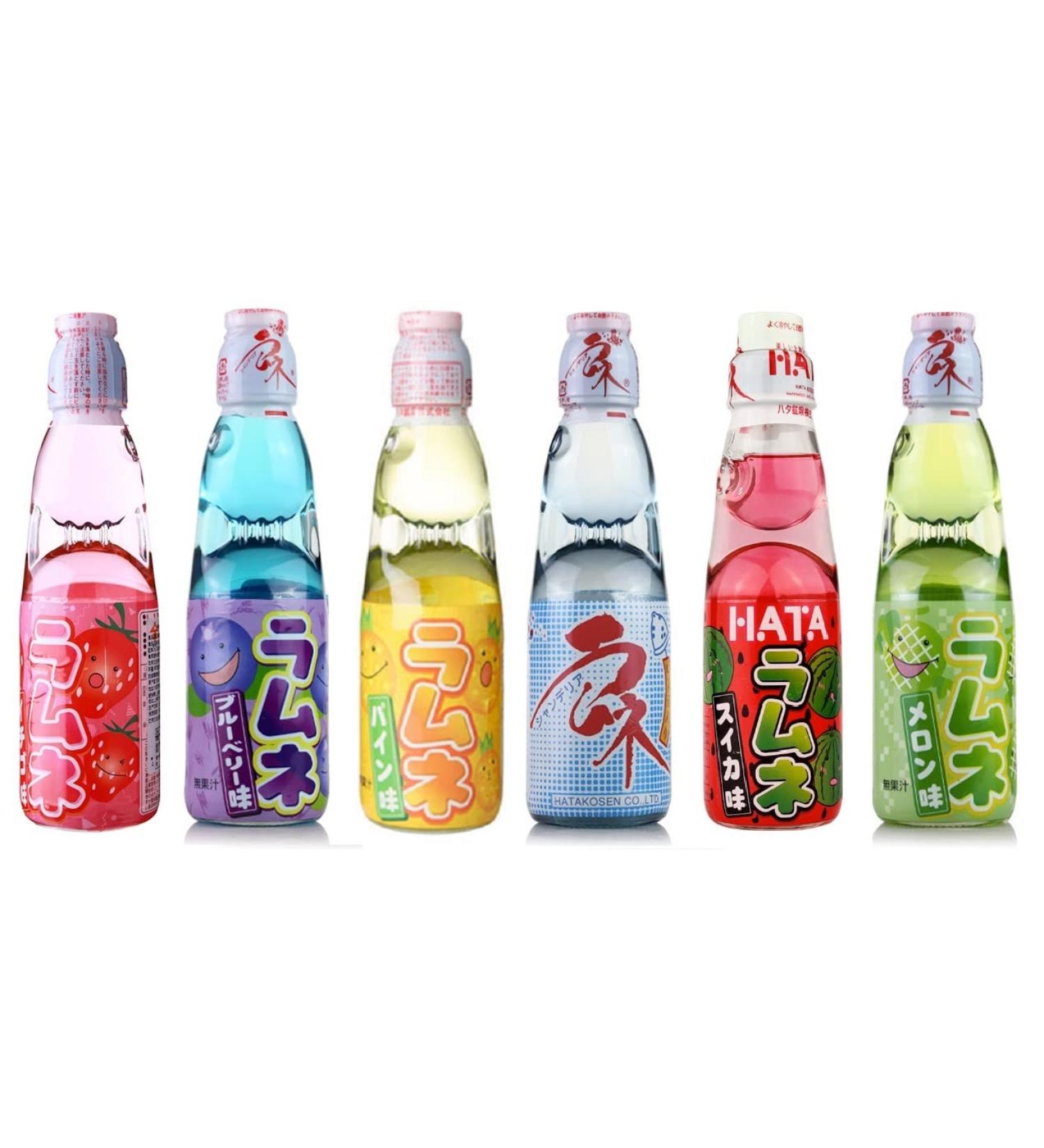 Hatakosen Ramune Soda Bottles 200ml Pack of 6 - Buy Online on GoSupps.com