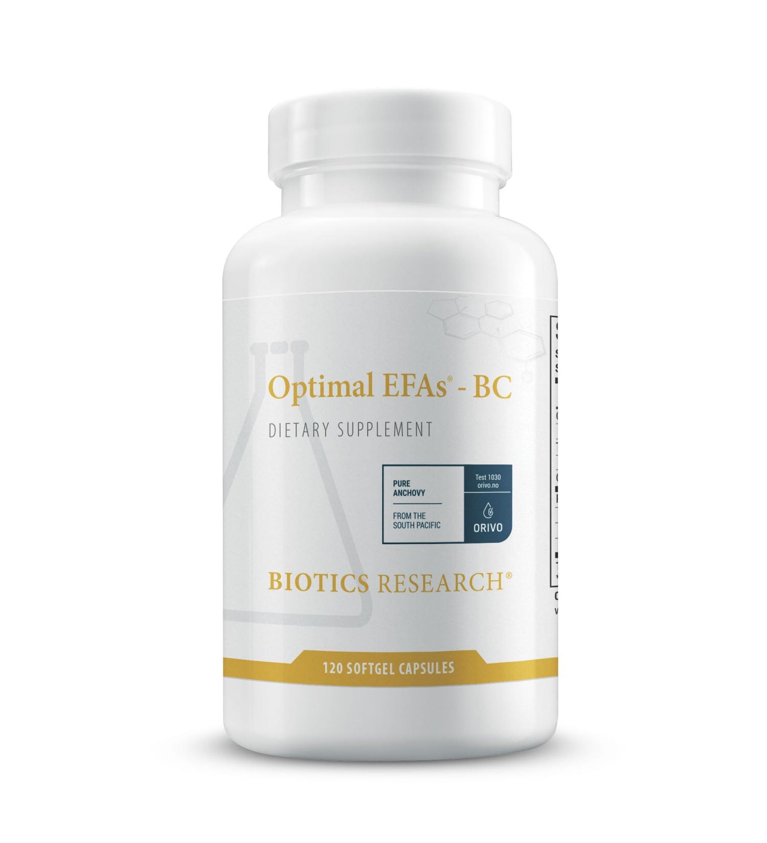 Biotics Research Optimal EFAs - BC Proprietary Blend of Fish Flaxseed and Blackcurrant Seed Oils. Balance of Omega3 6 and 9 Fatty Acids 120 Softgels Unflavored 120 Count (Pack of 1) - Buy Online on GoSupps.com