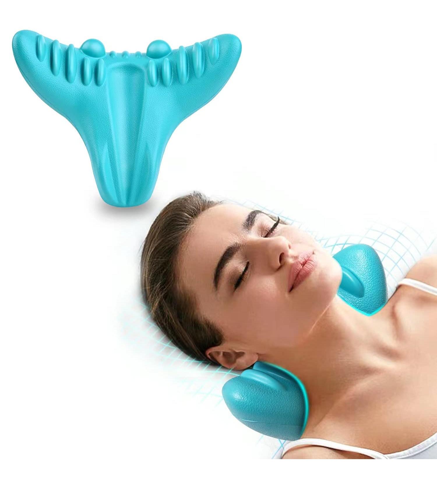 Portable Neck & Shoulder Relaxer | Cervical Traction Device for Pain Relief | Chiropractic Pillow for Joint Comfort - Buy Online on GoSupps.com
