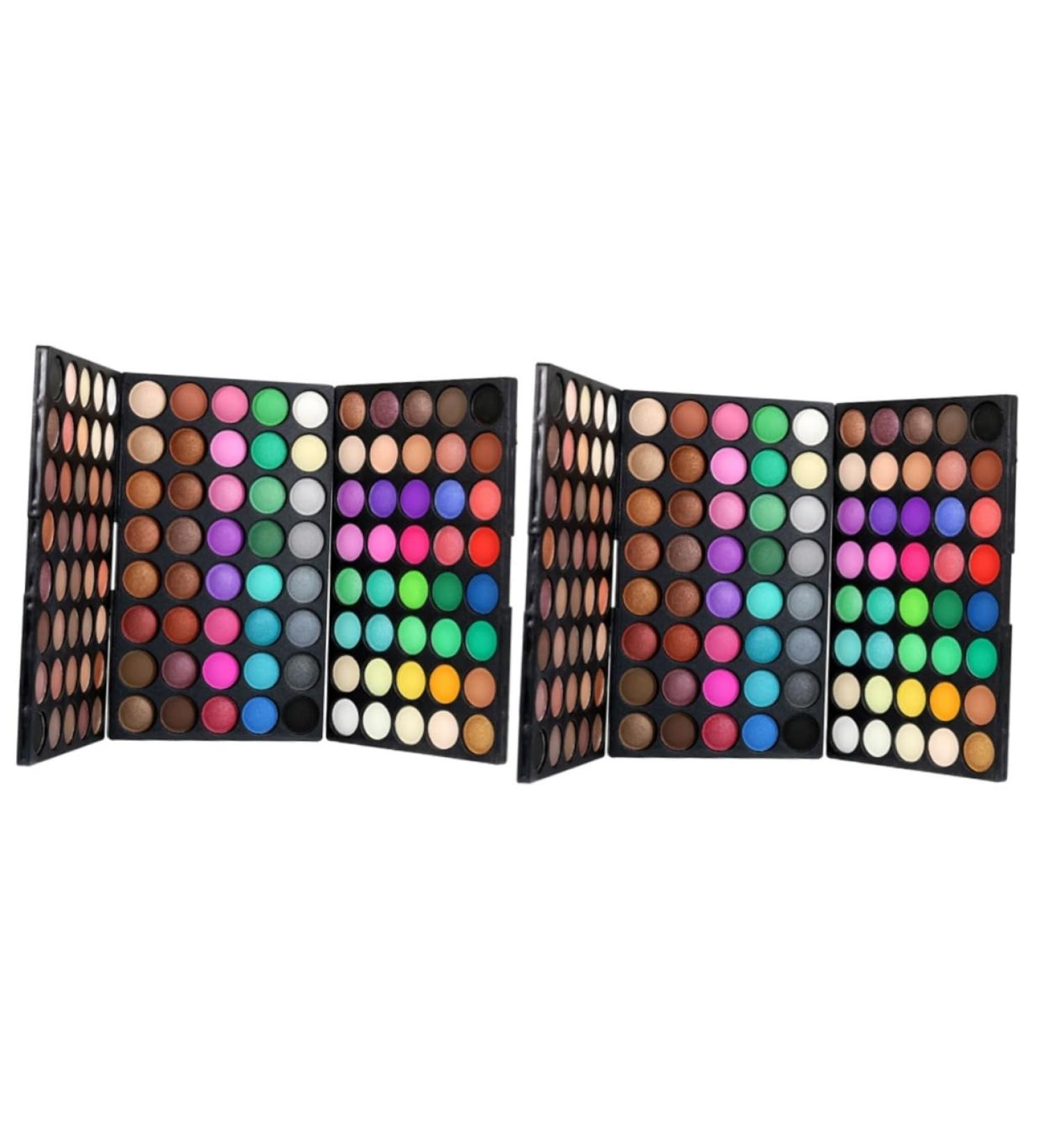 MUSISALY 2pcs 120 Eye Shadow Palettes Eyeshadow Glitter Eye Shadow Makeup Palette Glitter Palette - Buy Online on GoSupps.com
