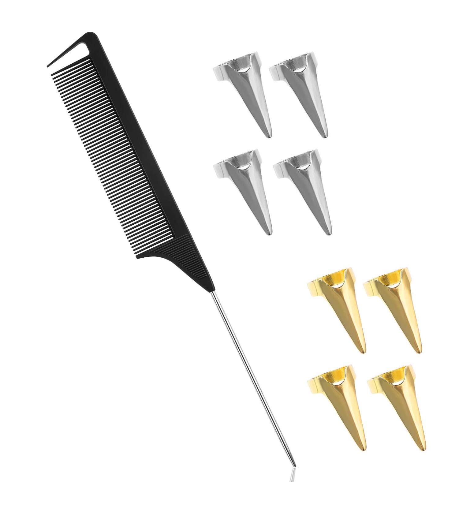 Braiding Finger Tool Hair Parting Tool For Finger 9 Pcs Parting Ring For Braiding Hair Metal Nails For Fingers BraidingTool Hair Parting Tool For Women Braids - Buy Online on GoSupps.com