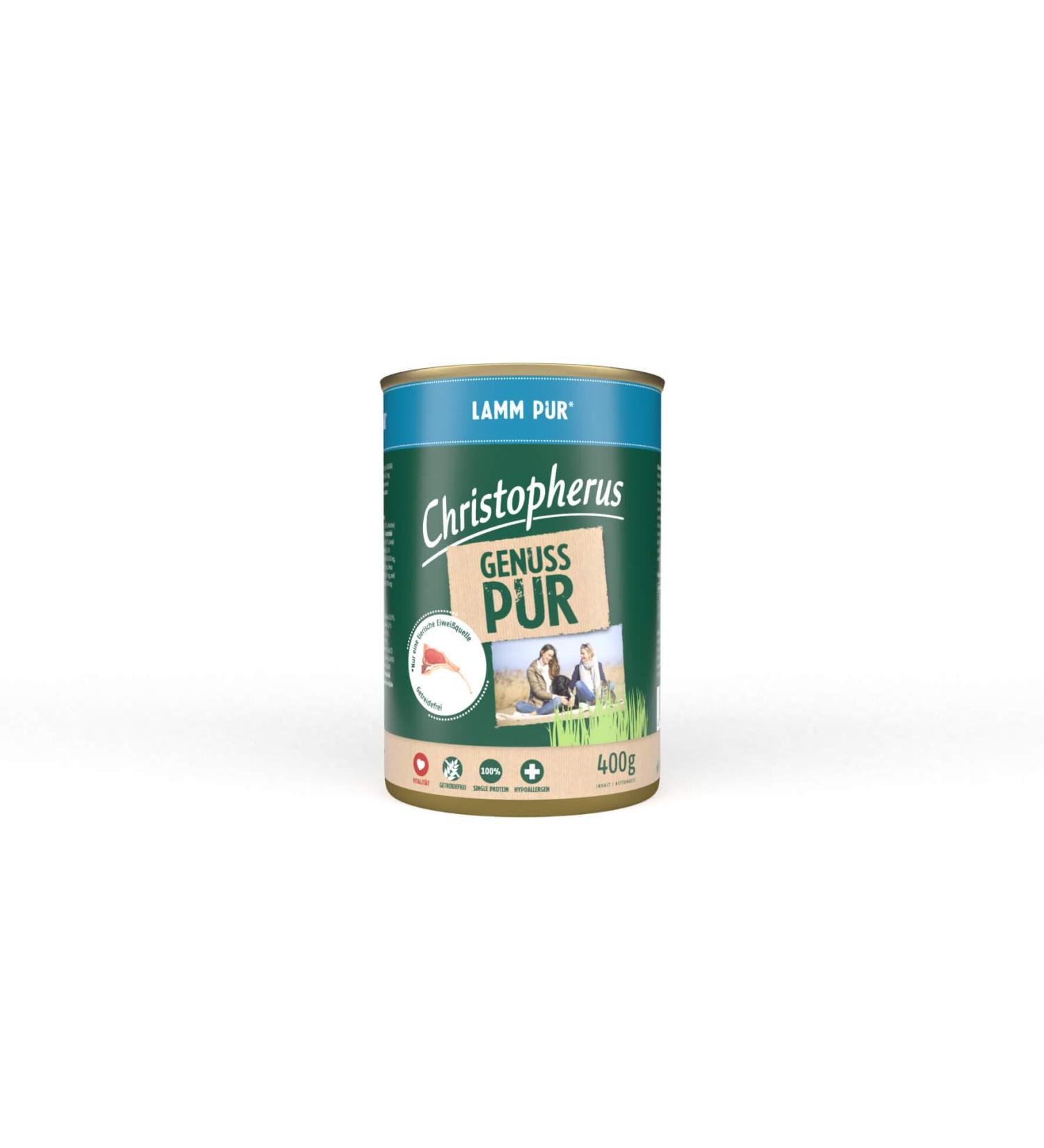 Christopherus Pure Lamb Complete Food for Dogs 6 x 400 g