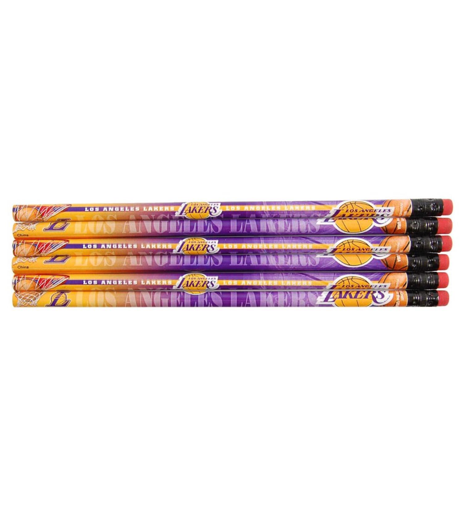 WinCraft NBA Pencil (6 Pack) Los Angeles Lakers