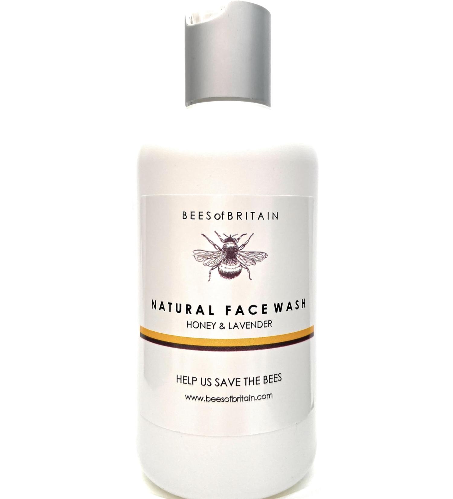 BEES of BRITAIN - 99% Natural - Face Wash - Honey Lavender No Sulfates/Parabens. pH 5.5 Sensitive Skin. We Donate 5% of our Profit to Save Bees + Pollinators. 250ml - Buy Online on GoSupps.com