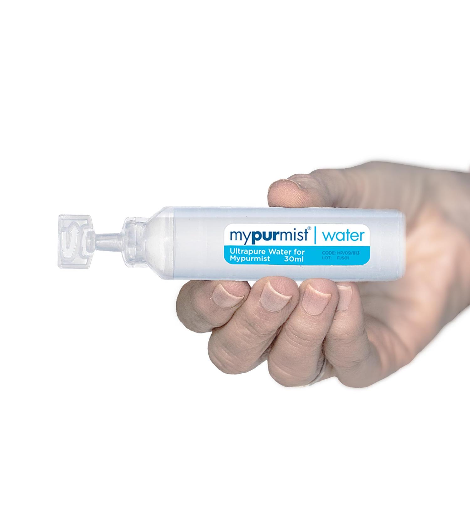 Mypurmist Water Refills for Steam Therapy Devices Double Distilled Sealed Pack 20 x 30 ml - Buy Online on GoSupps.com
