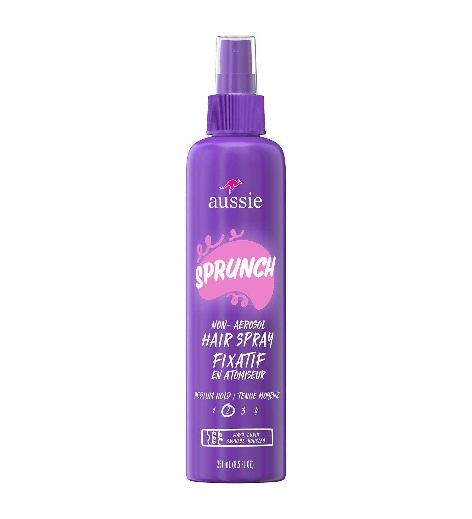 Aussie Sprunch Non-Aerosol Hair Spray for Curly Hair and Wavy Hair 8.5 fl oz - Buy Online on GoSupps.com