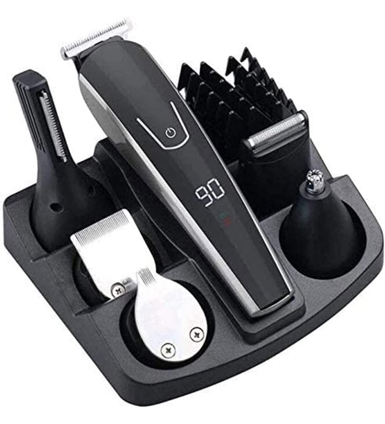 Premium 6-in-1 Cordless Hair Clipper & Beard Trimmer Kit for Men - Waterproof USB Rechargeable Precision Grooming - Buy Online on GoSupps.com