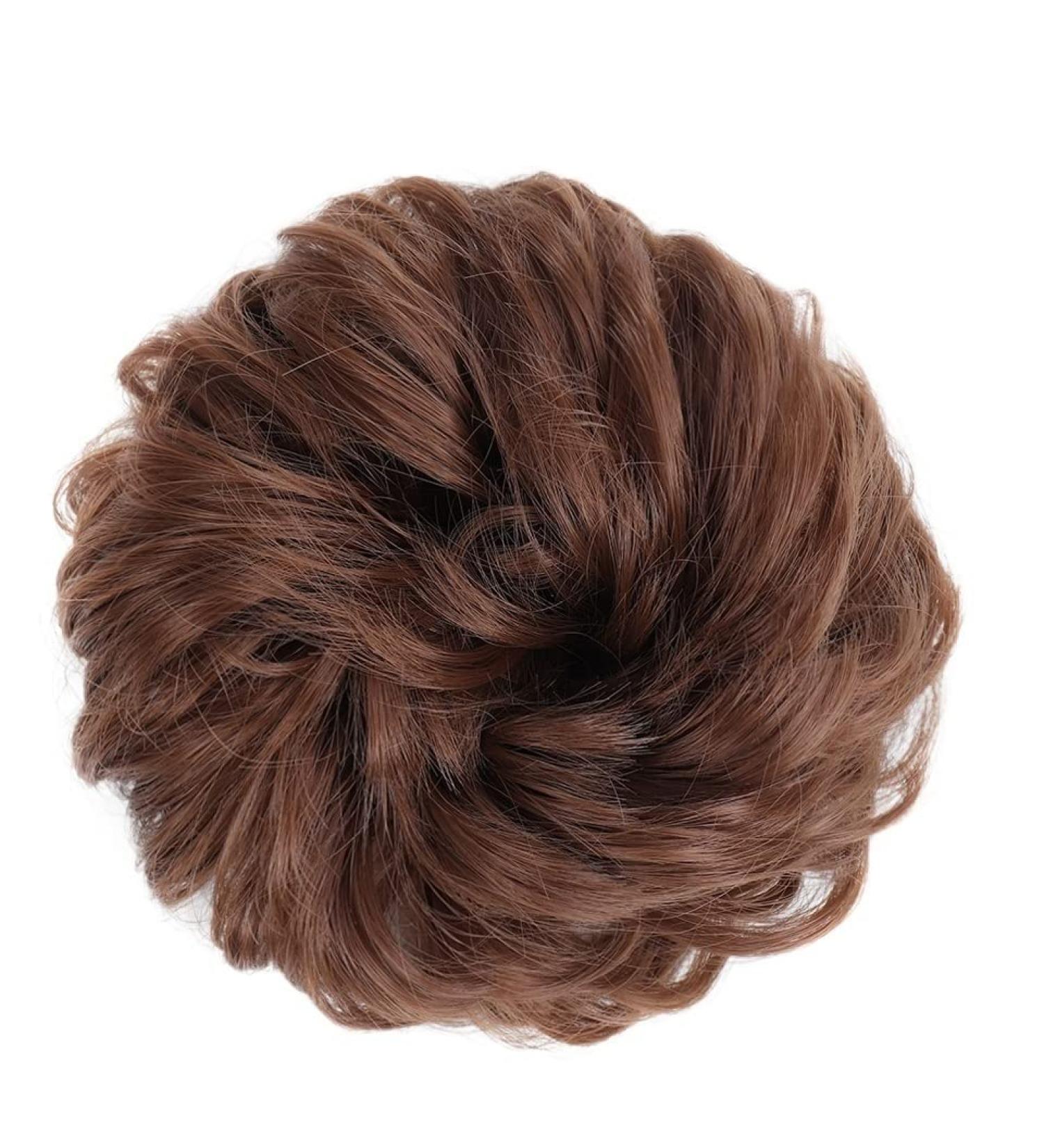 Messy Bun Hair Piece for Women Donut Hair Bun Scrunchie for Women Girls Curly Wave Synthetic Chignon Hairpiece with Rubber Band Messy Bun Hair Pieces Extensions Fake Hair Accessories for Women Girl 30 - Buy Online on GoSupps.com