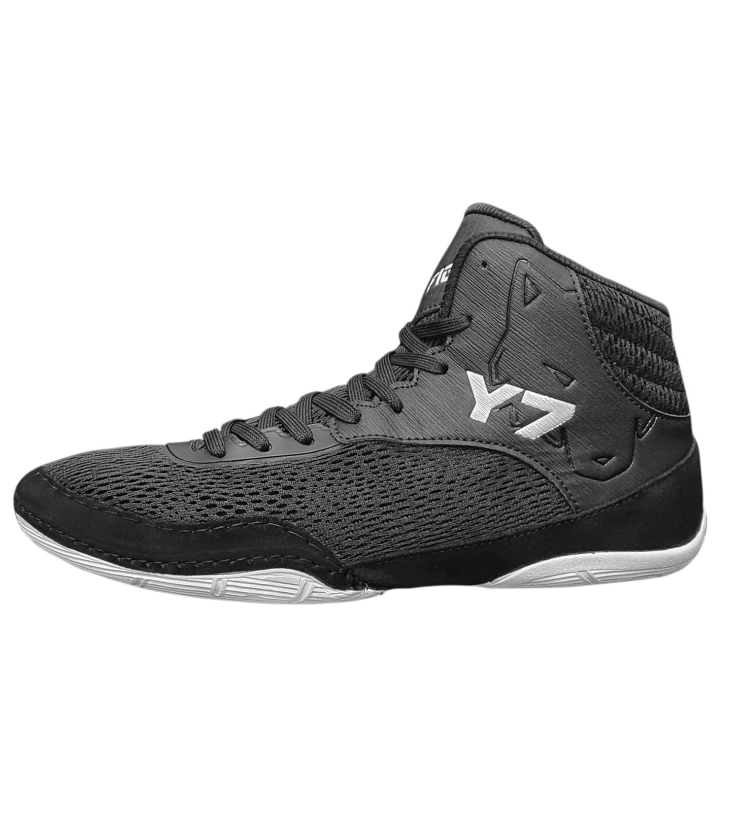 Fox-Fight Y7 Martial Arts Shoes for Men & Women - Breathable Suede Ringer Shoes | Flexible Athletics Fitness Shoes | 46 EU Black & White - Buy Online on GoSupps.com