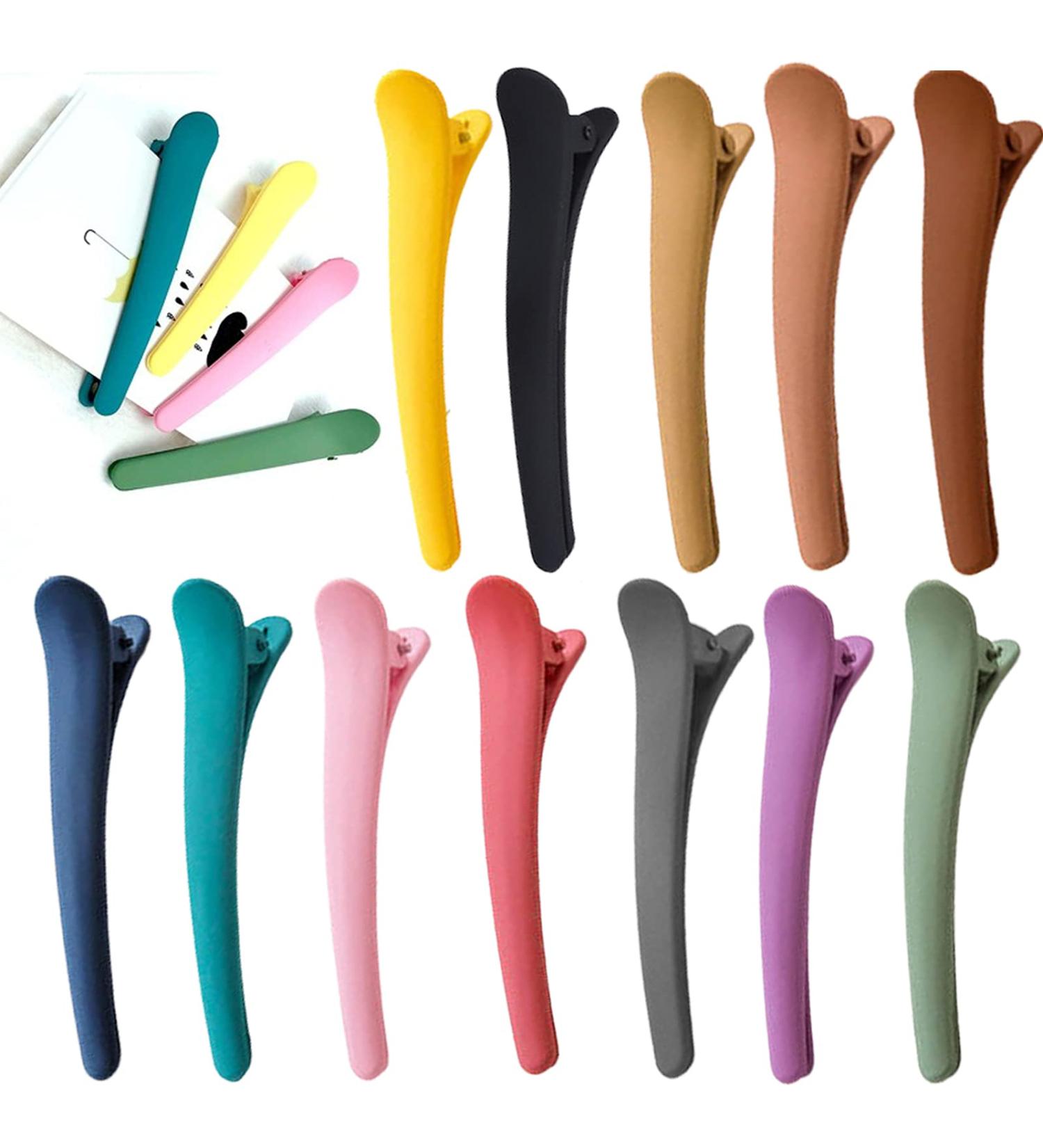 Colorful GFJFG 12-Piece Hair Clip Set - Essential Hair Accessories for Ladies & Girls | Stylish & Functional Hairdresser Tools - Buy Online on GoSupps.com