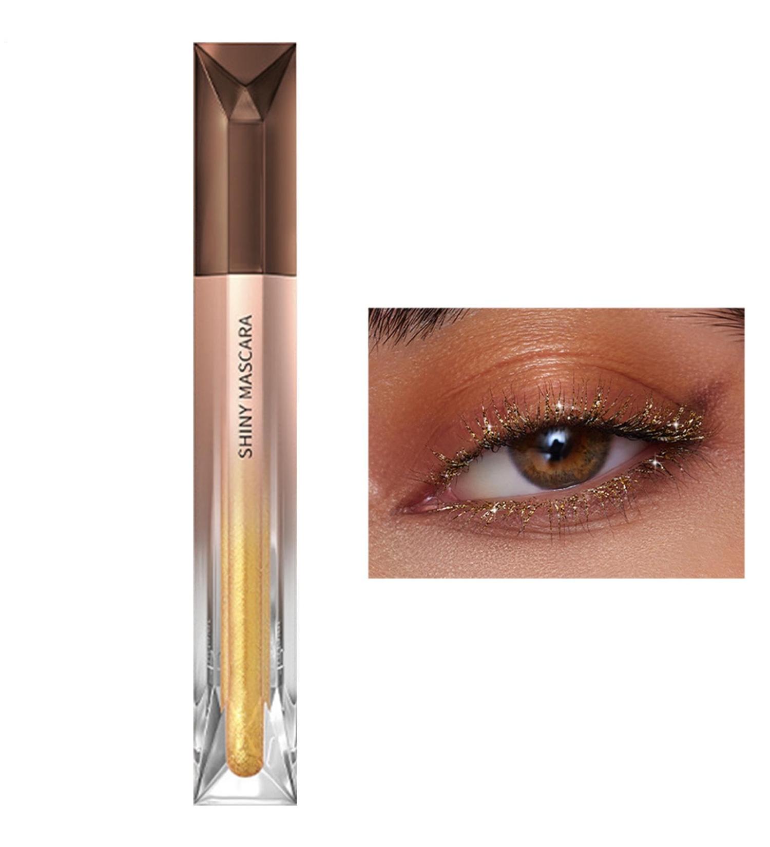 Glitter Mascara for Eyelashes Shimmer Mascara - Lengthening Formula Smudge Proof Mascara | High Colour Rendering Eyelash Cosmetics Waterproof Mascara Lifting Curling Multiplier Effect - Buy Online on GoSupps.com