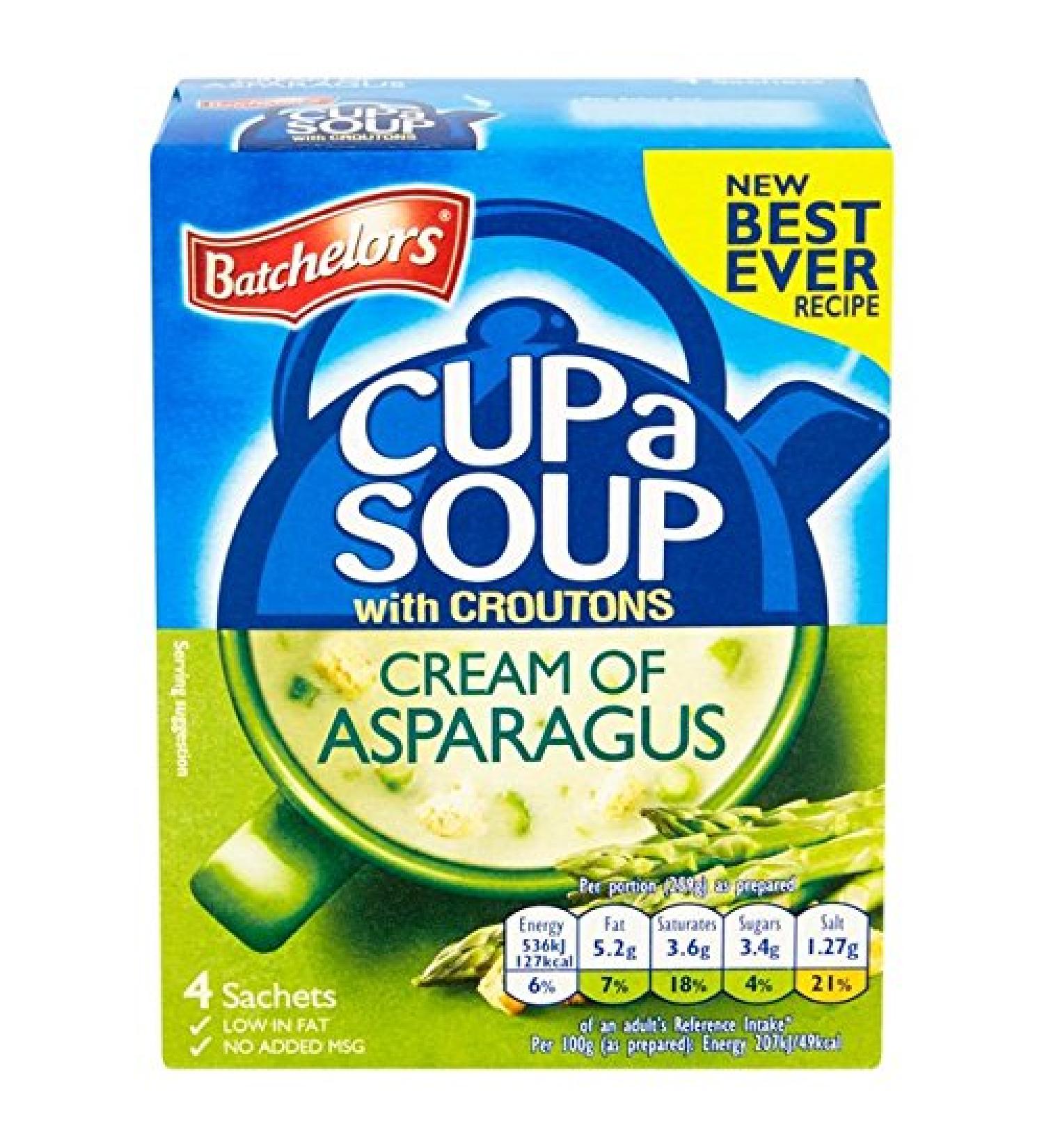 Batchelors Cup a Soup Cream of Asparagus - 3 x 4 Sachets