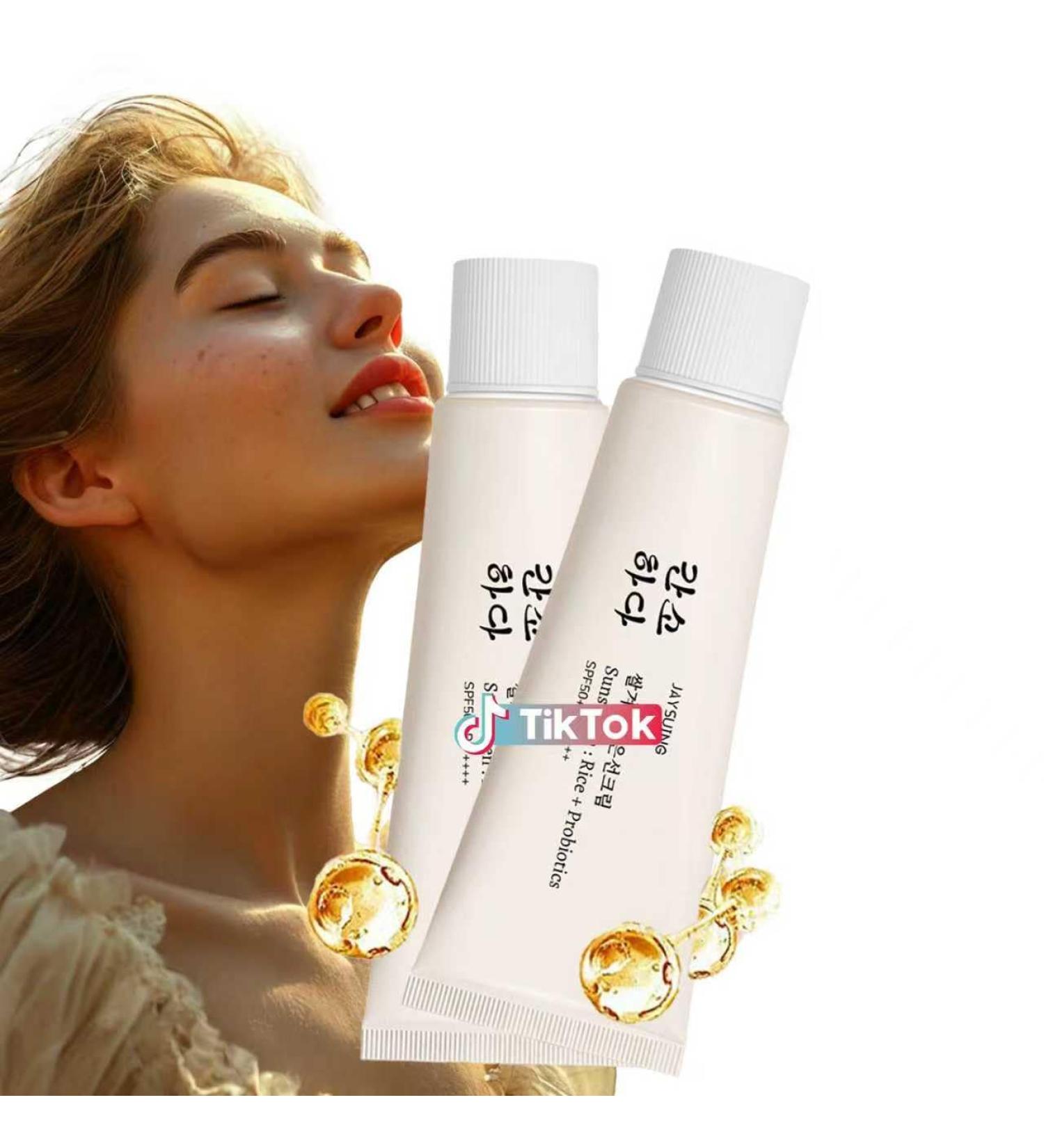 2 Pcs Relief Organic Sunscreen SPF50 Rice and Probiotics PA++++ Korean Cream for All Skin Types Nourishing Skin Protection and UV Defens. - Buy Online on GoSupps.com
