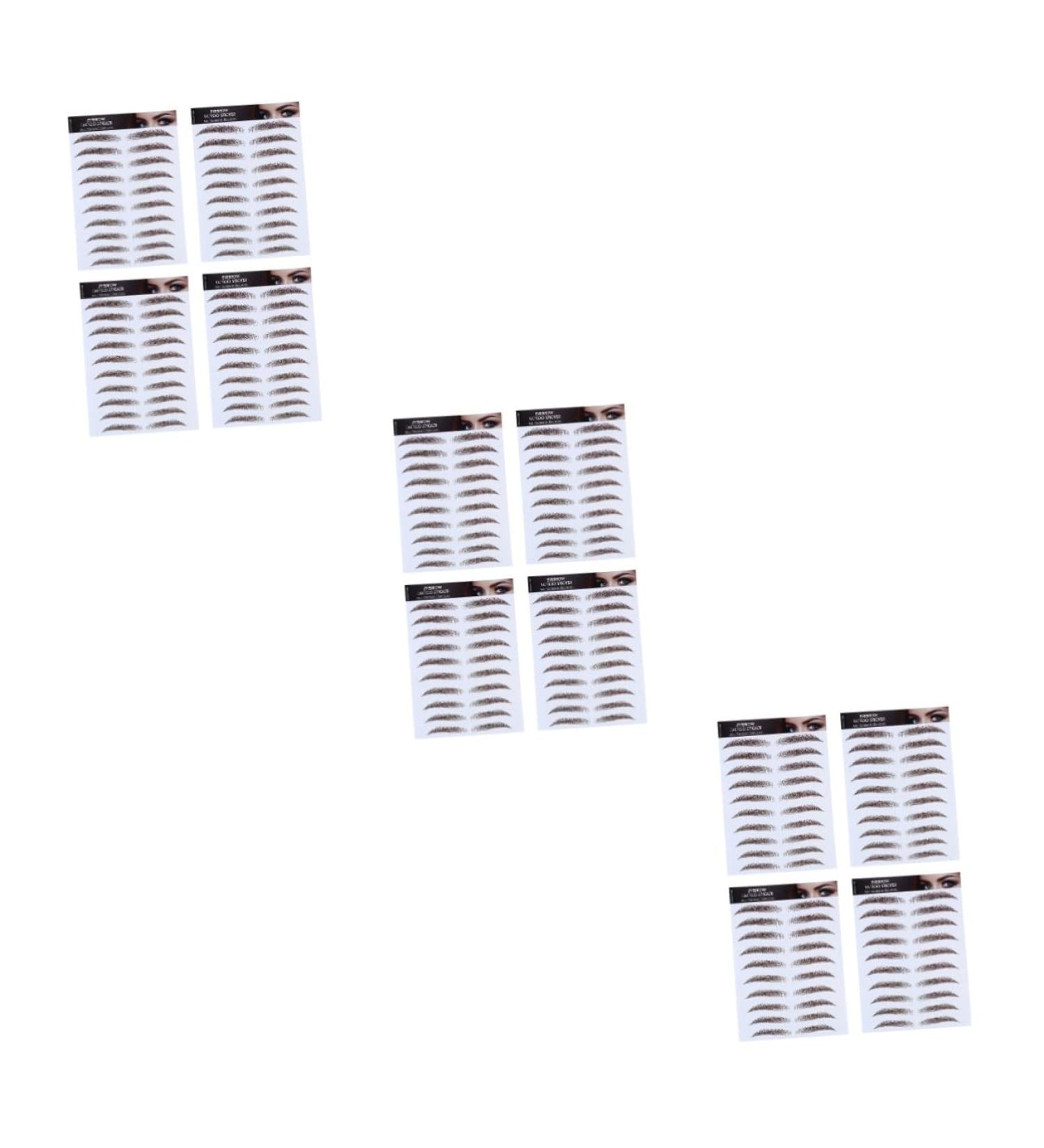 FRCOLOR 12 Pcs Eyebrow Stickers Makeup Stickers False Eyebrows 6d Hair-like Eyebrows Stickers Applique 3d - Buy Online on GoSupps.com
